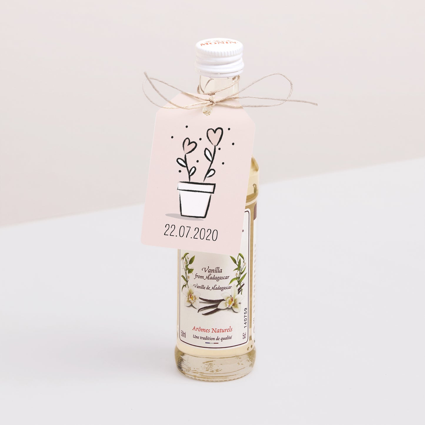 Cadeaulabel Huwelijk Vlag 2 harten foto N° 3