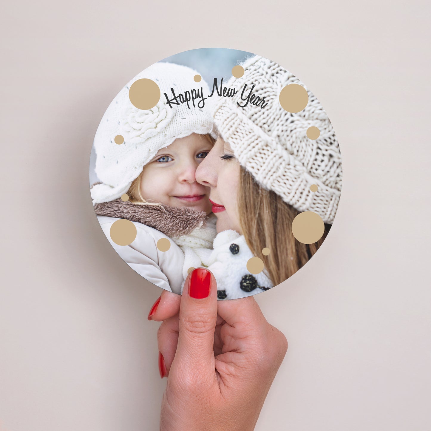 Wenskaart Eindejaar Rond Bling Bling foto N° 2