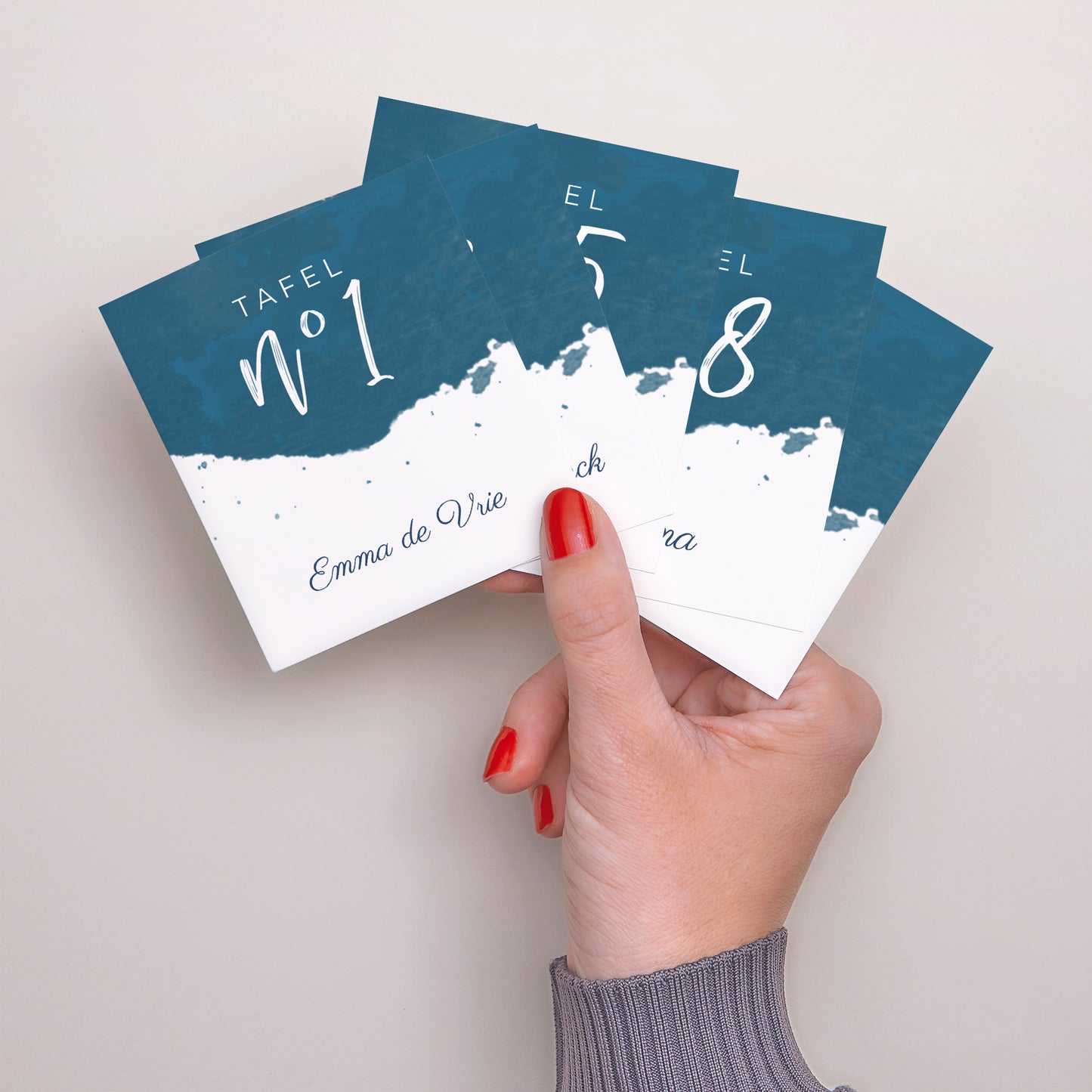 Fotoprint Huwelijk Twaalf stuks Blauw goud foto N° 3