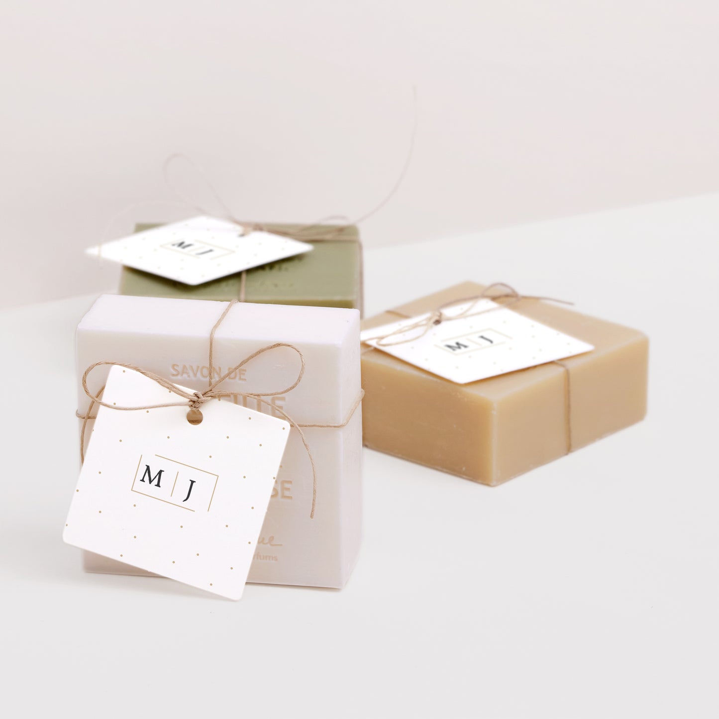 Cadeaulabel Huwelijk Vierkant Touches van goud foto N° 2