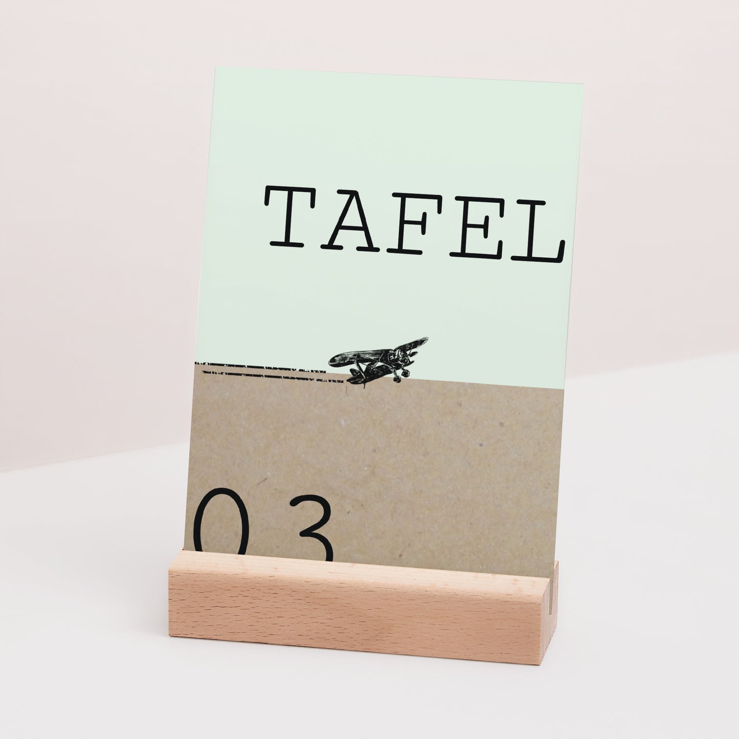 Tafelnummers Huwelijk Rechthoek Tijd om lief te hebben foto N° 3