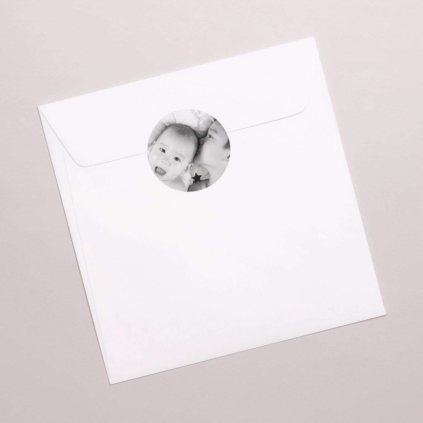 Sticker Geboorte Cirkel De gouden ster foto N° 3