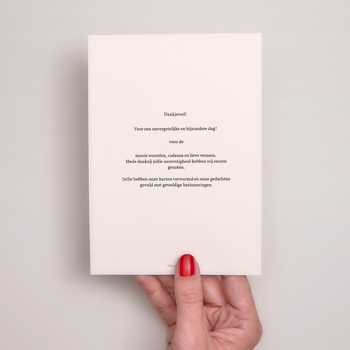 Bedankkaart Huwelijk Zoete bloemen foto N° 3