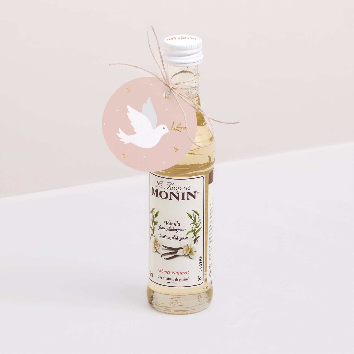 Cadeaulabel Communie Ronde Heilige Geest Roos foto N° 3