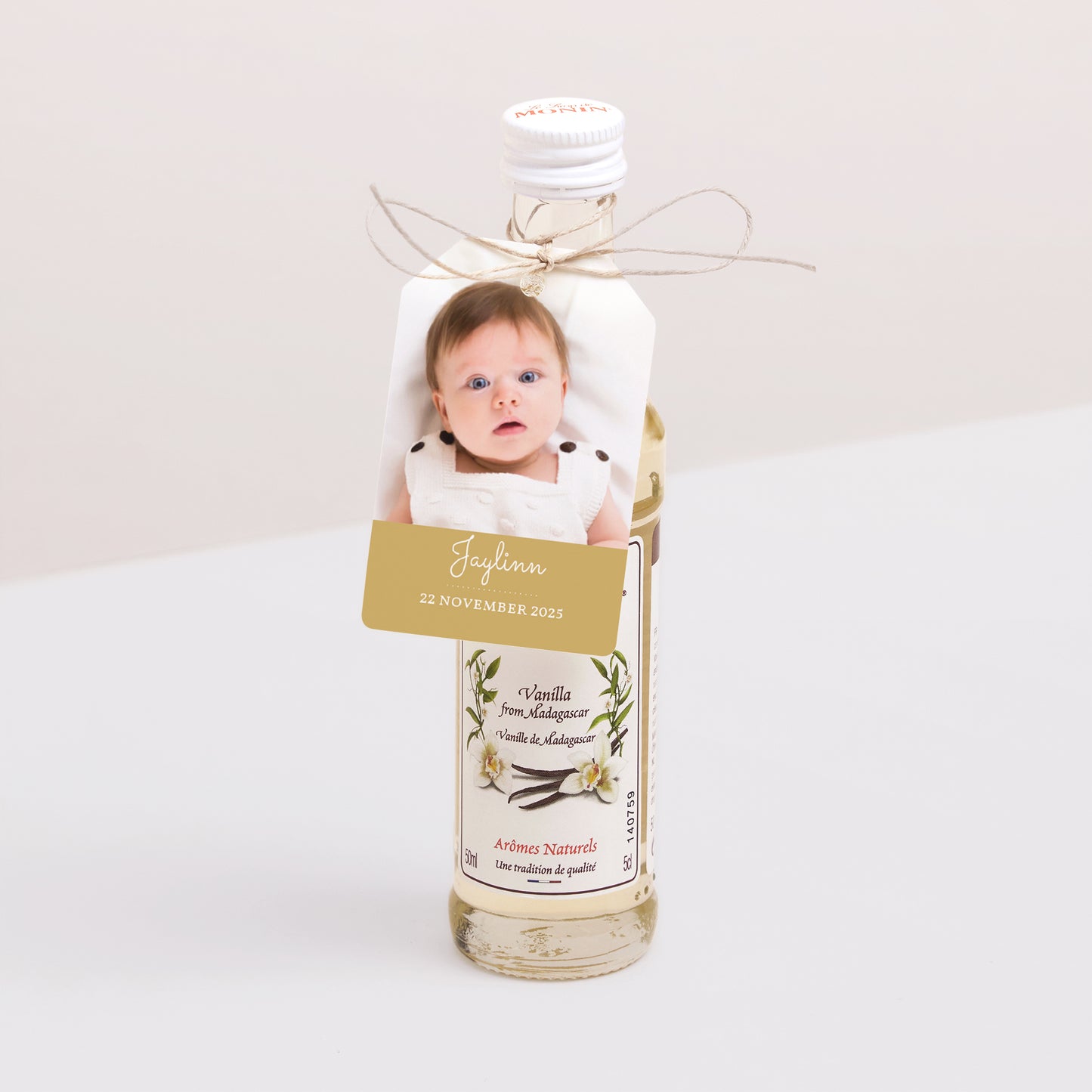 Cadeaulabel Geboorte Vlag Robe à Pois foto N° 3