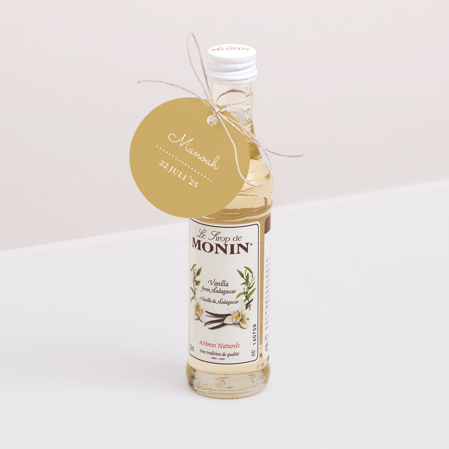 Cadeaulabel Geboorte Ronde Korte broek foto N° 3