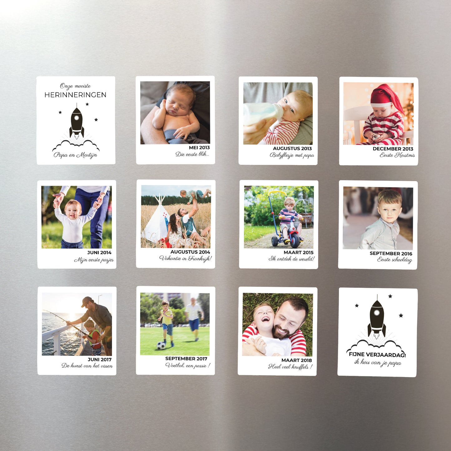 Fotoprint Foto's Set van 12, magnetisch Herinneringen foto N° 1