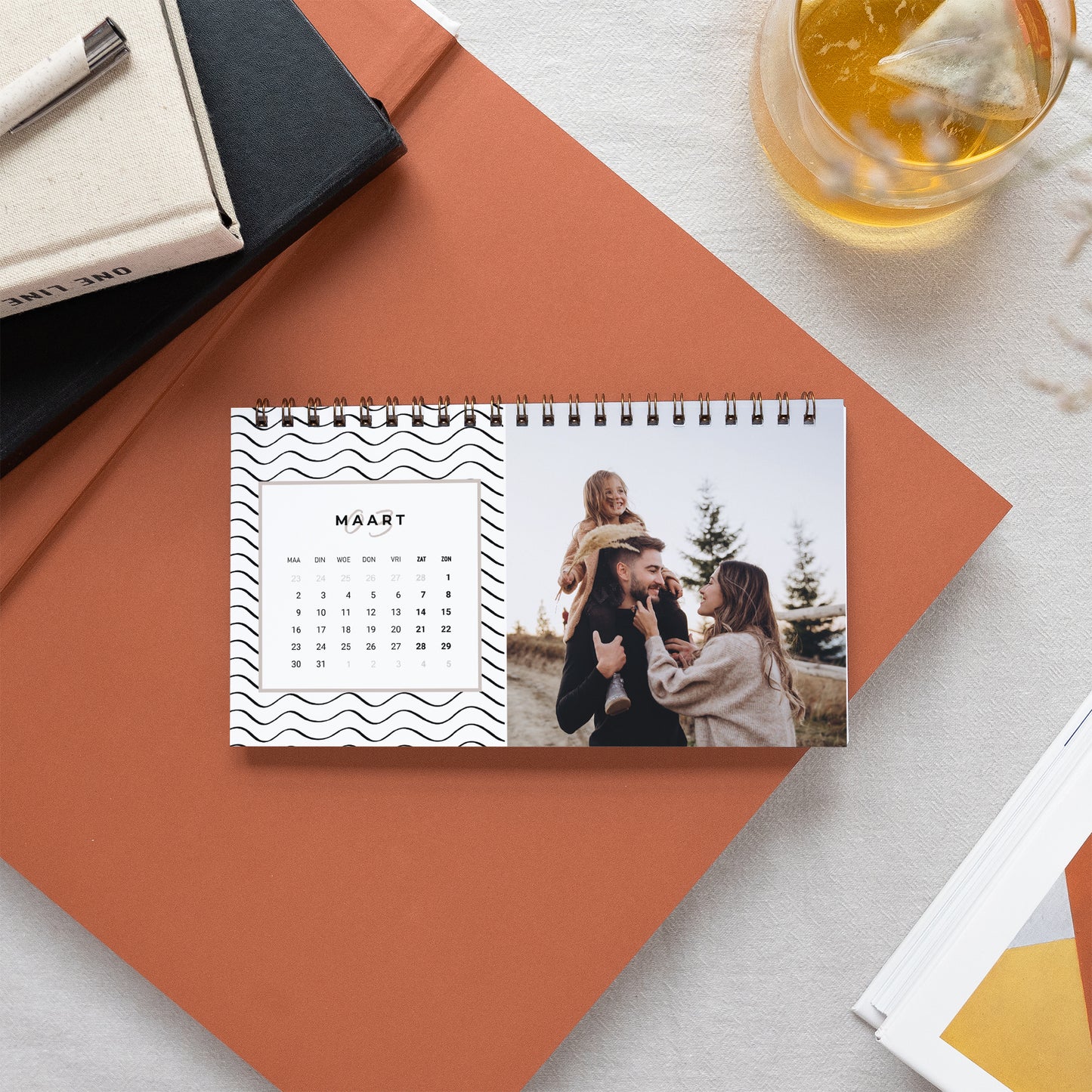 Kalender Eindejaar Kantoor, landschap Van nature foto N° 3