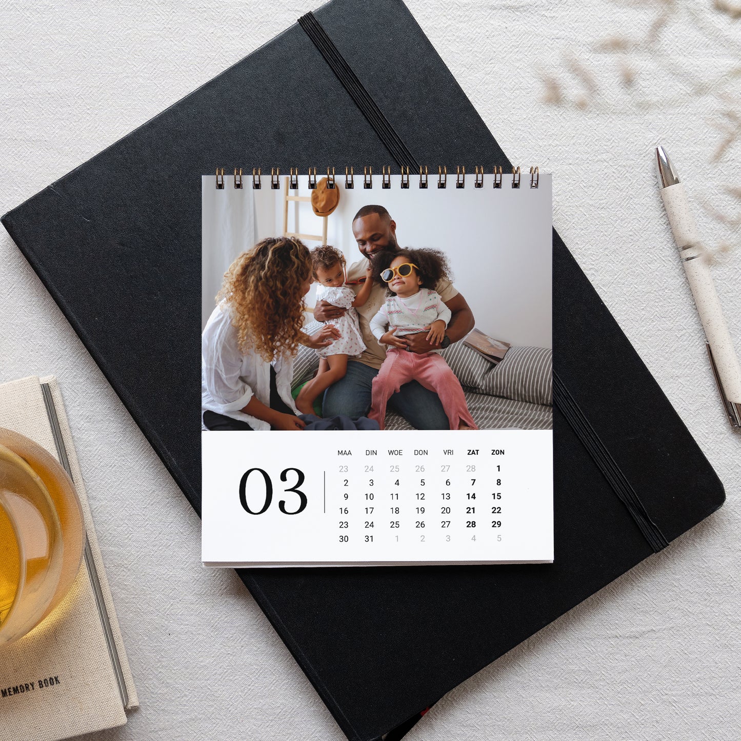 Kalender Eindejaar Bureau, ezel Gradienten Trend Luipaard foto N° 3