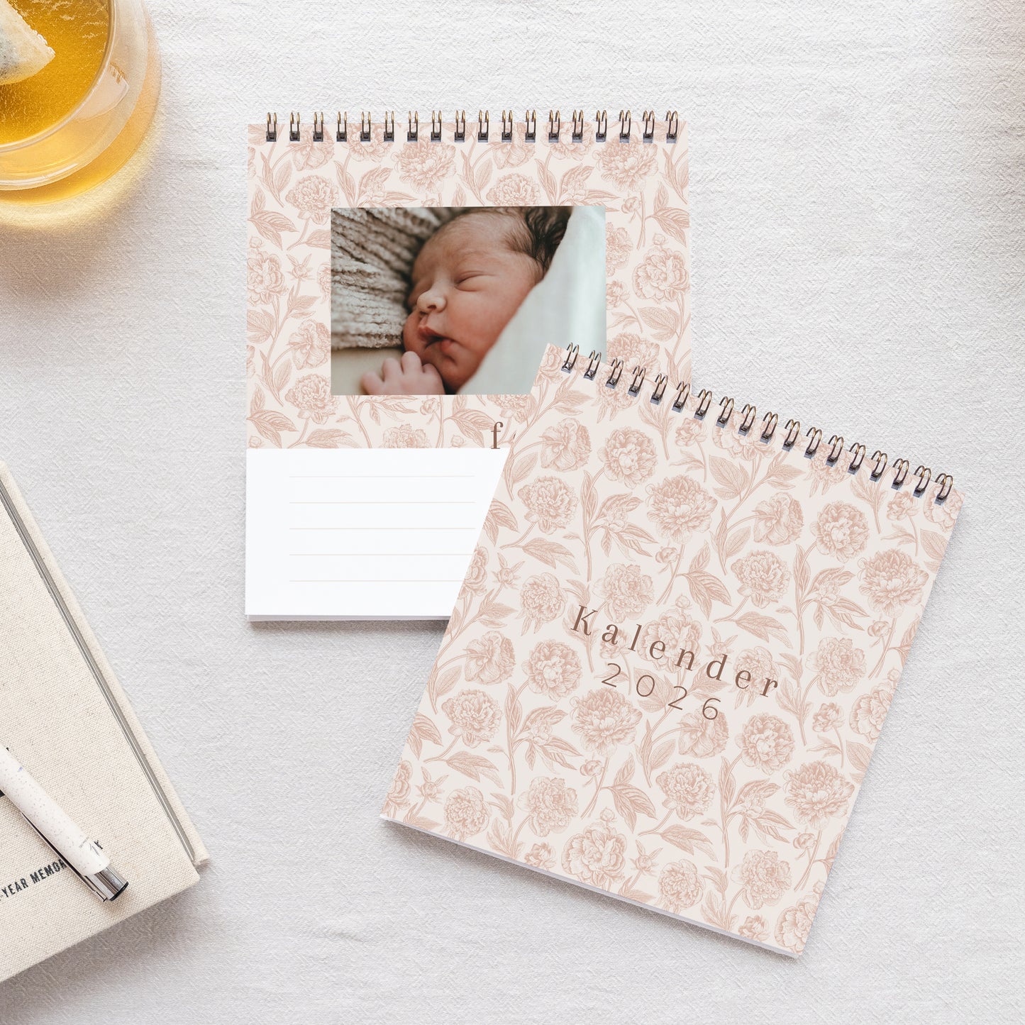 Kalender Eindejaar Bureau, ezel De T tijd van de Bloemen foto N° 1