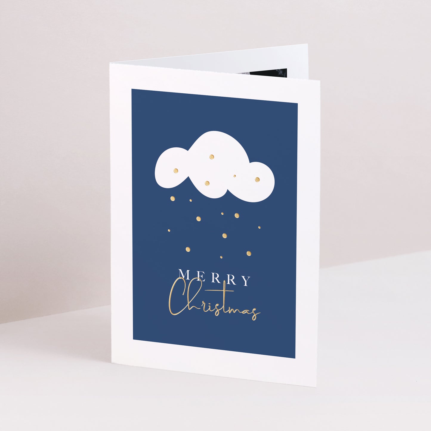 Kerstkaart Eindejaar Dubbel portretvenster Stille Nacht foto N° 1