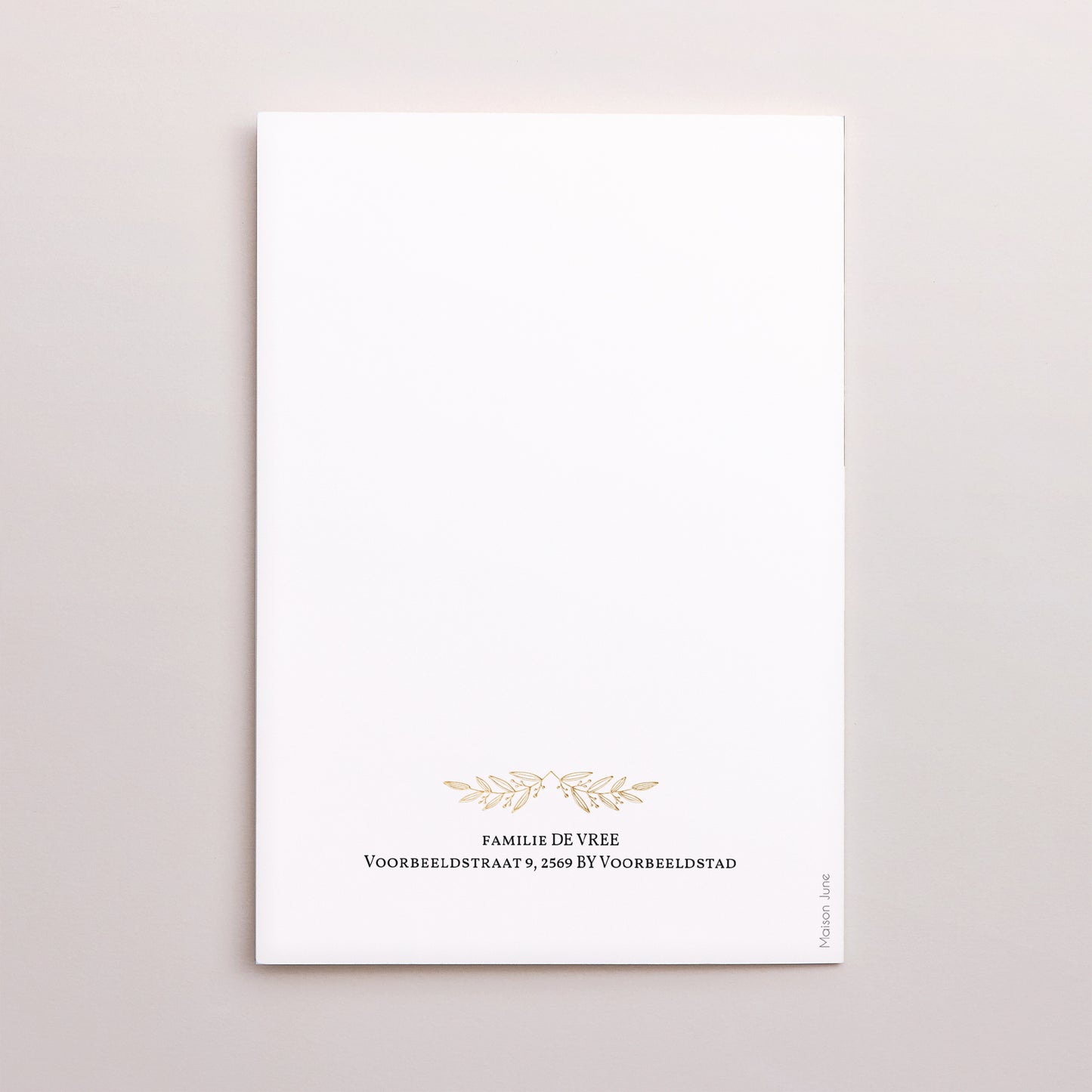 Kerstkaart Eindejaar Dubbel portretvenster Feestelijk gebladerte foto N° 3