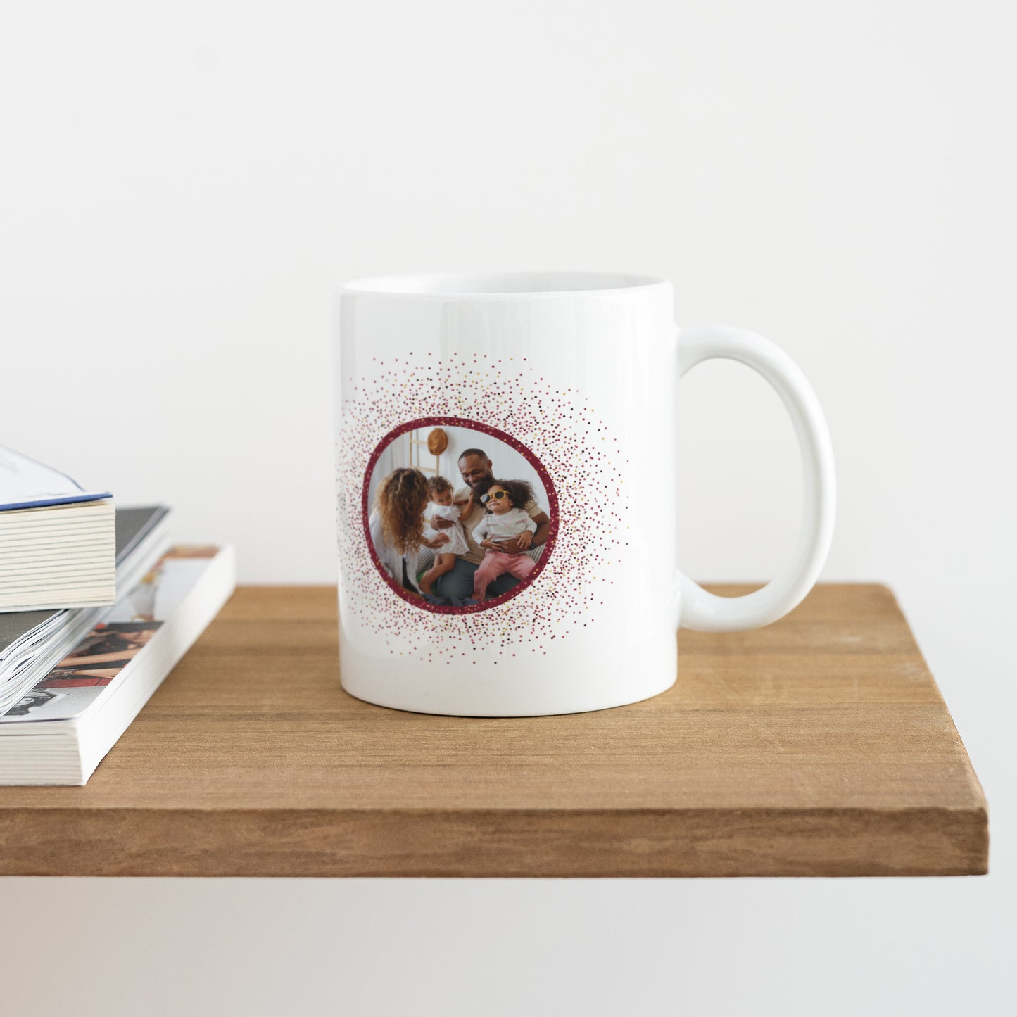 Mok Eindejaar Wit Sprankelend Kerstmis foto N° 4