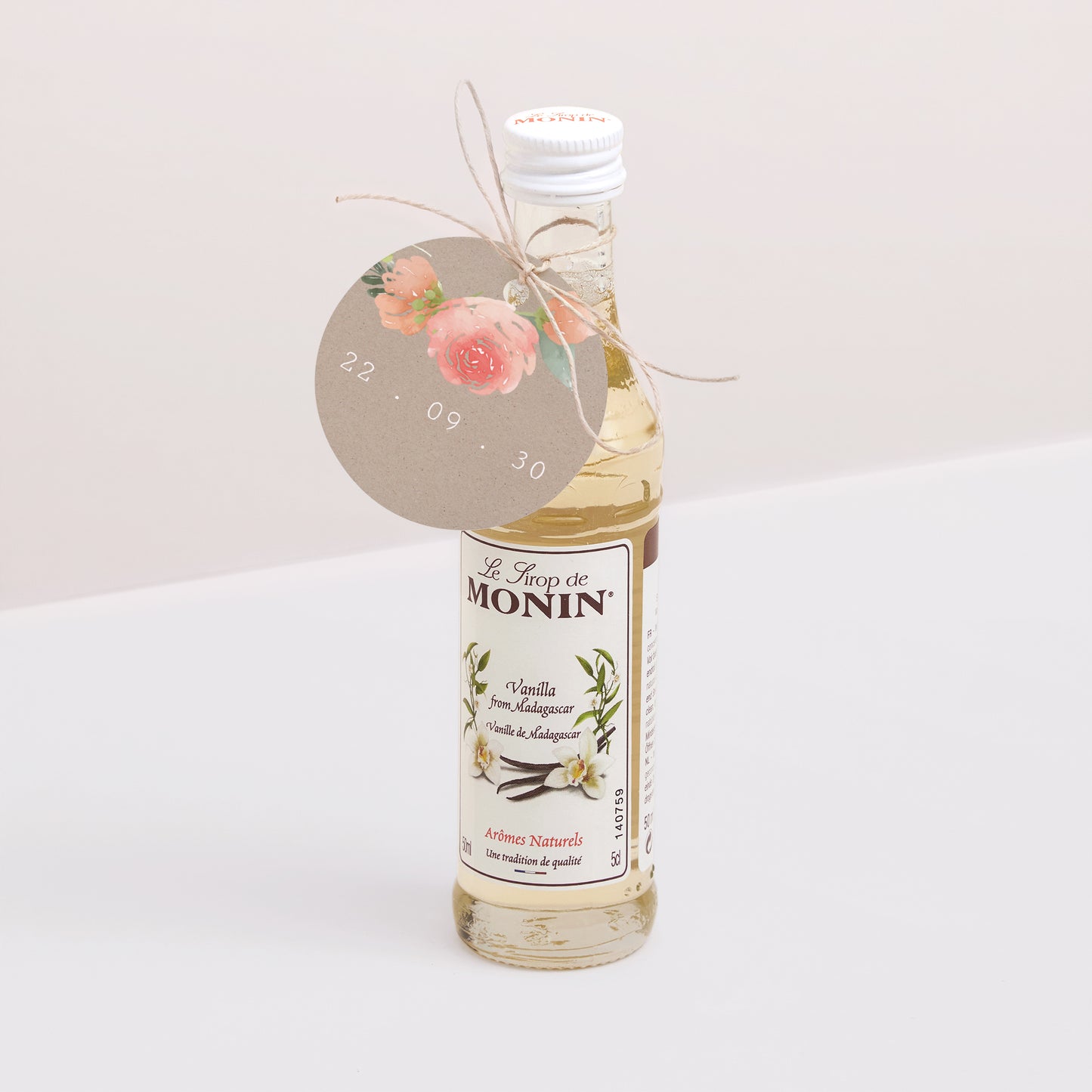 Cadeaulabel Huwelijk Ronde Couronne Champêtre foto N° 3