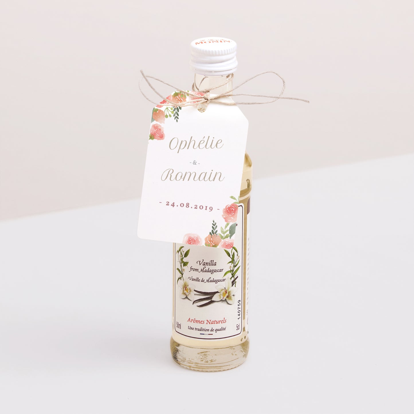 Cadeaulabel Huwelijk Vlag Bloemkroon foto N° 3
