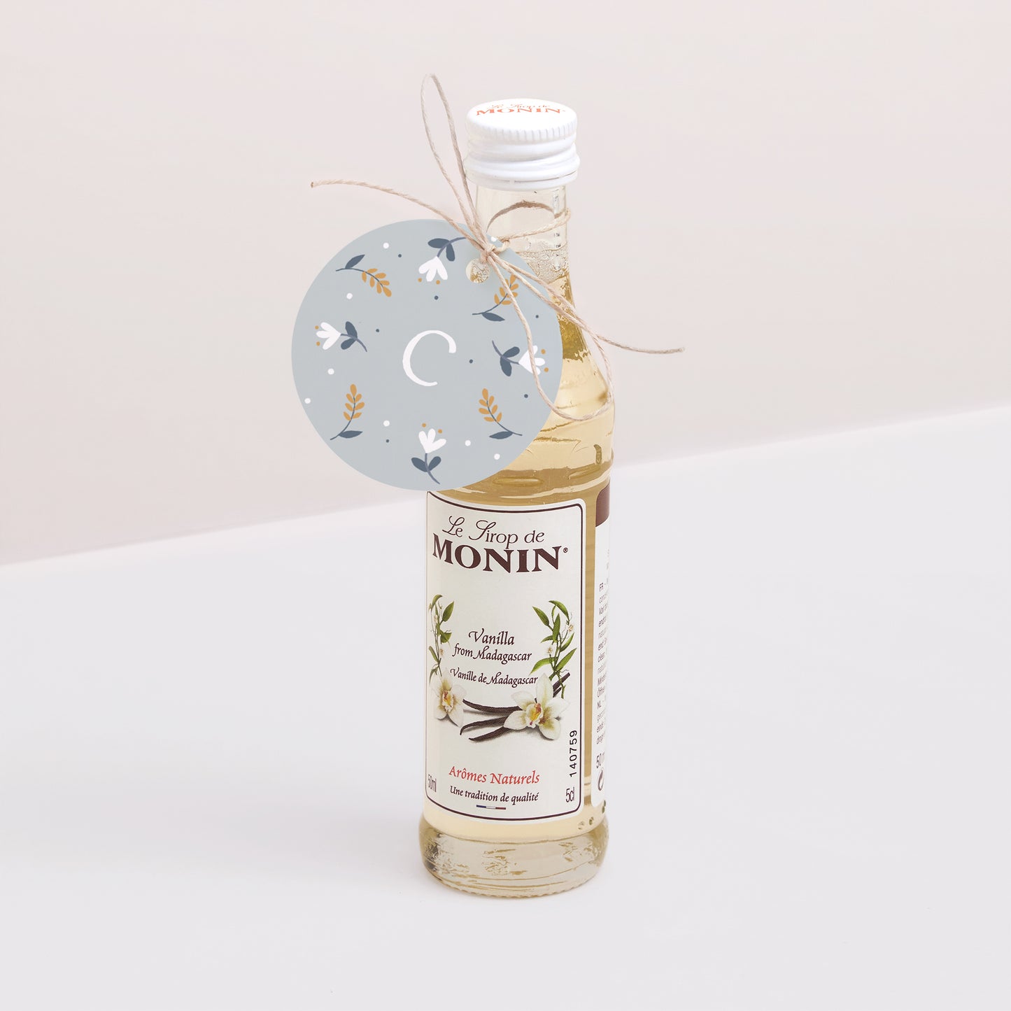 Cadeaulabel Geboorte Ronde Knuffelkonijn foto N° 3
