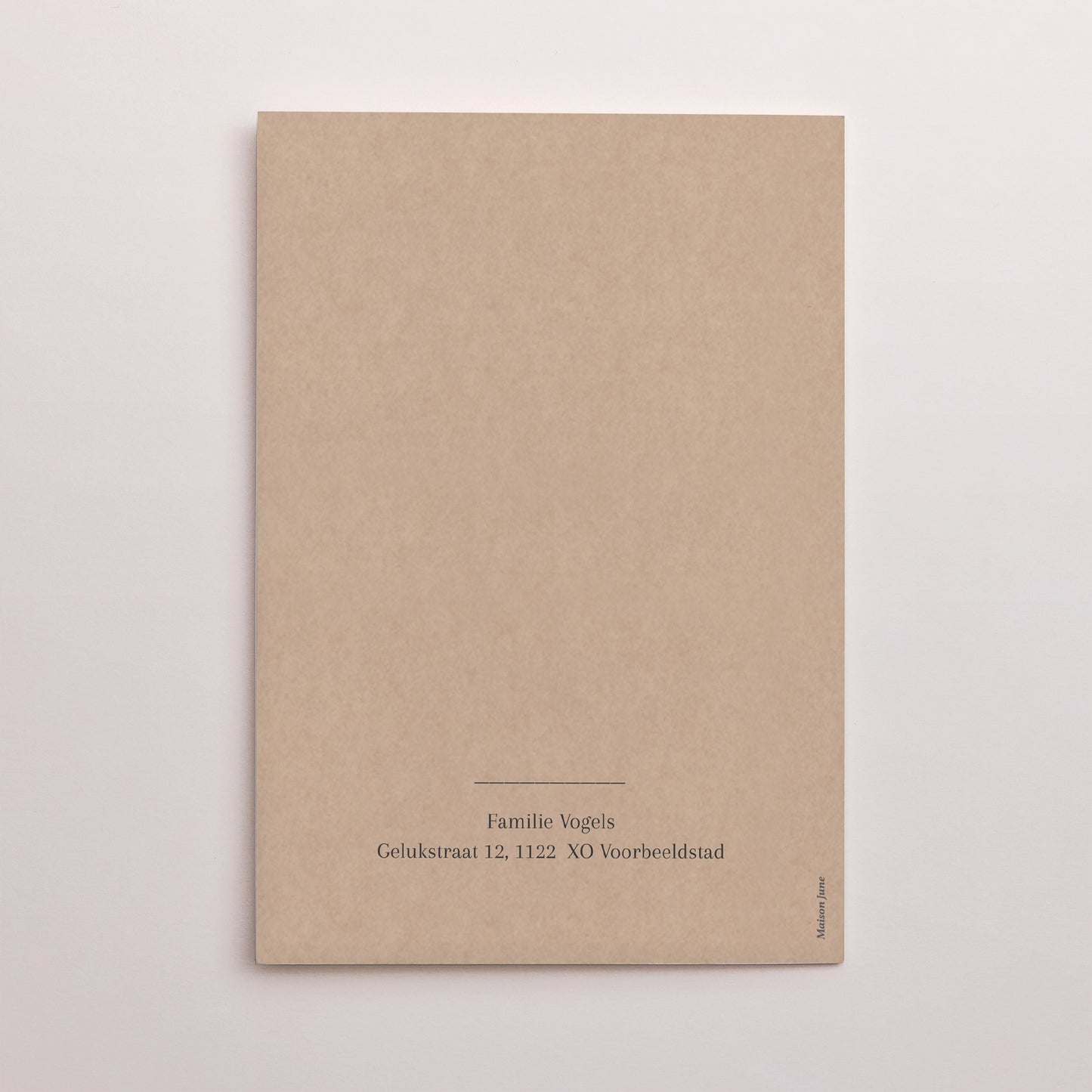 Uitnodigingskaart Overlijden Dubbel portretvenster Rustig foto N° 3