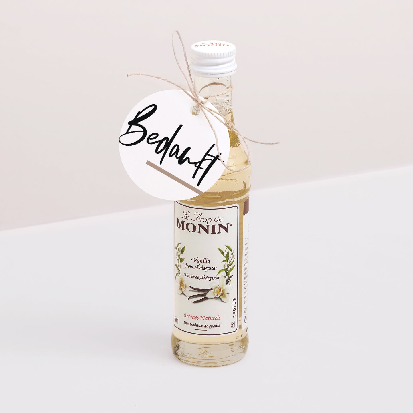 Cadeaulabel Huwelijk Ronde Penseeleffect foto N° 3