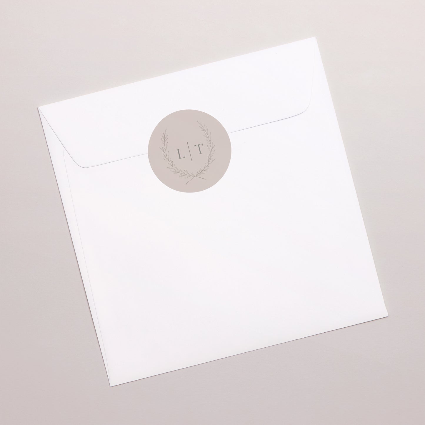 Sticker Huwelijk Cirkel Kinfolk bloemen foto N° 3