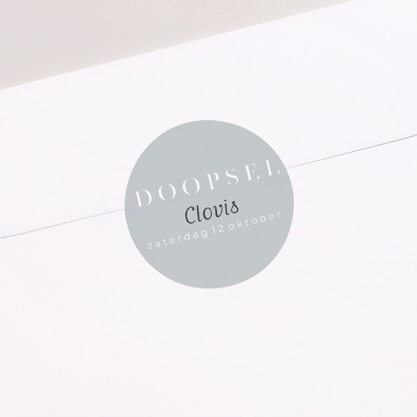 Sticker Doop Cirkel Verschoven vouw foto N° 1