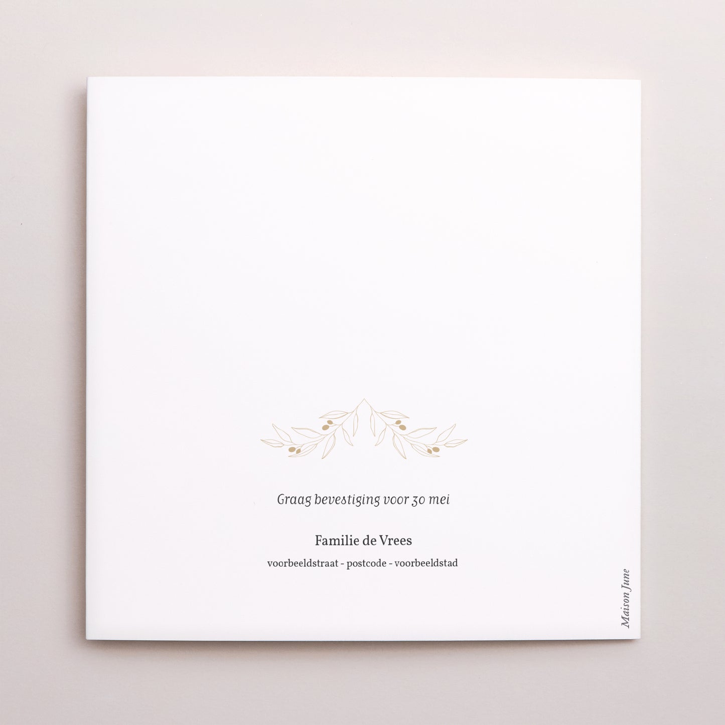 Uitnodigingskaart Bar Mitswa Dubbel vierluik foto N° 3