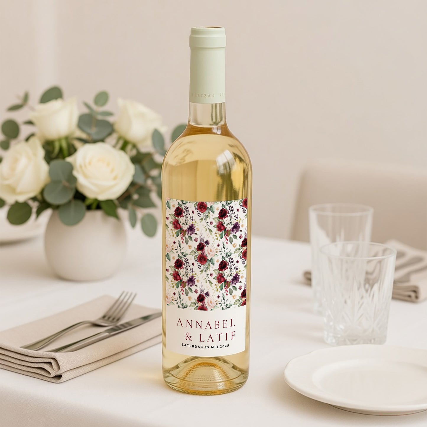 Flesetiket Huwelijk Portret Rock'n'Gold foto N° 2