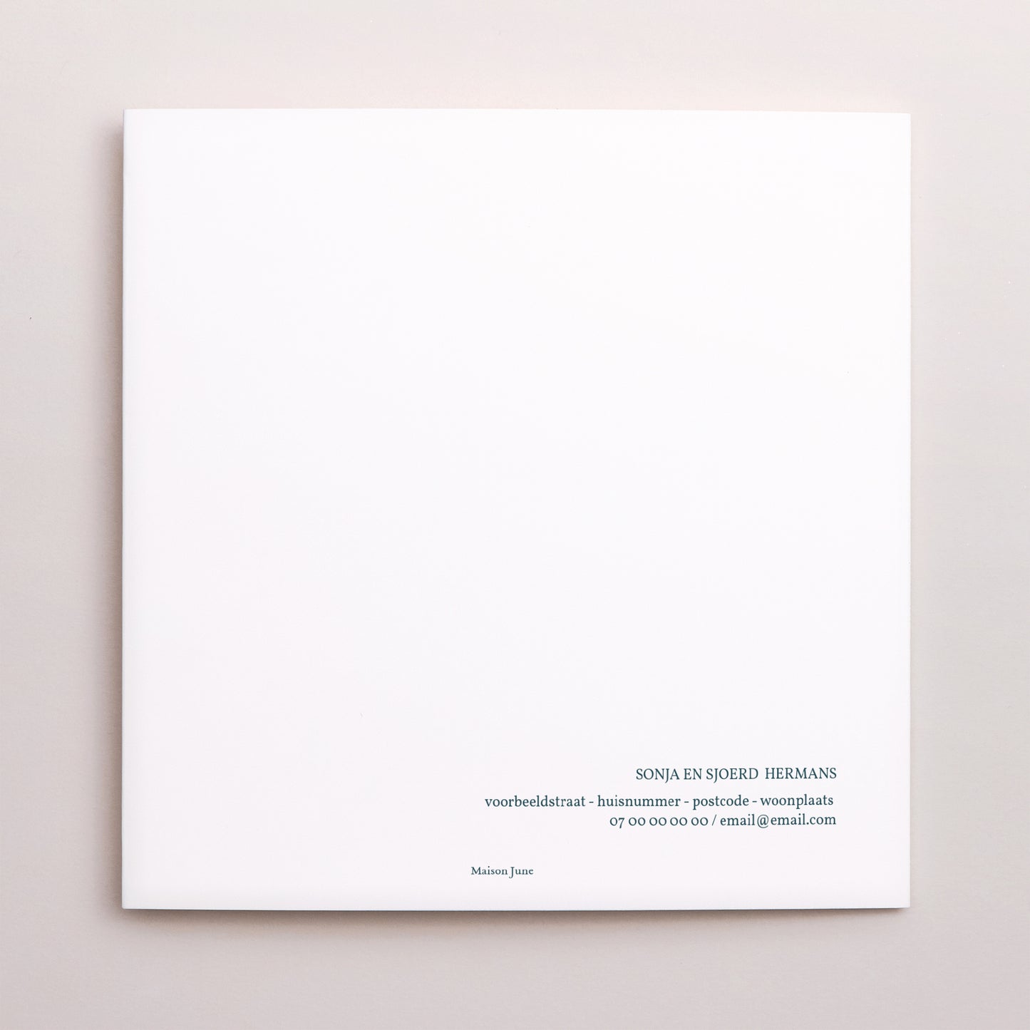 Uitnodigingen Huwelijksverjaardag Dubbel vierluik 40 jaar Emerald foto N° 3