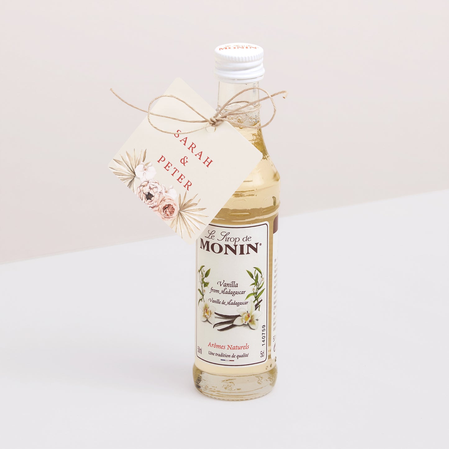 Cadeaulabel Huwelijk Vierkant Vierkant Bohemen foto N° 3