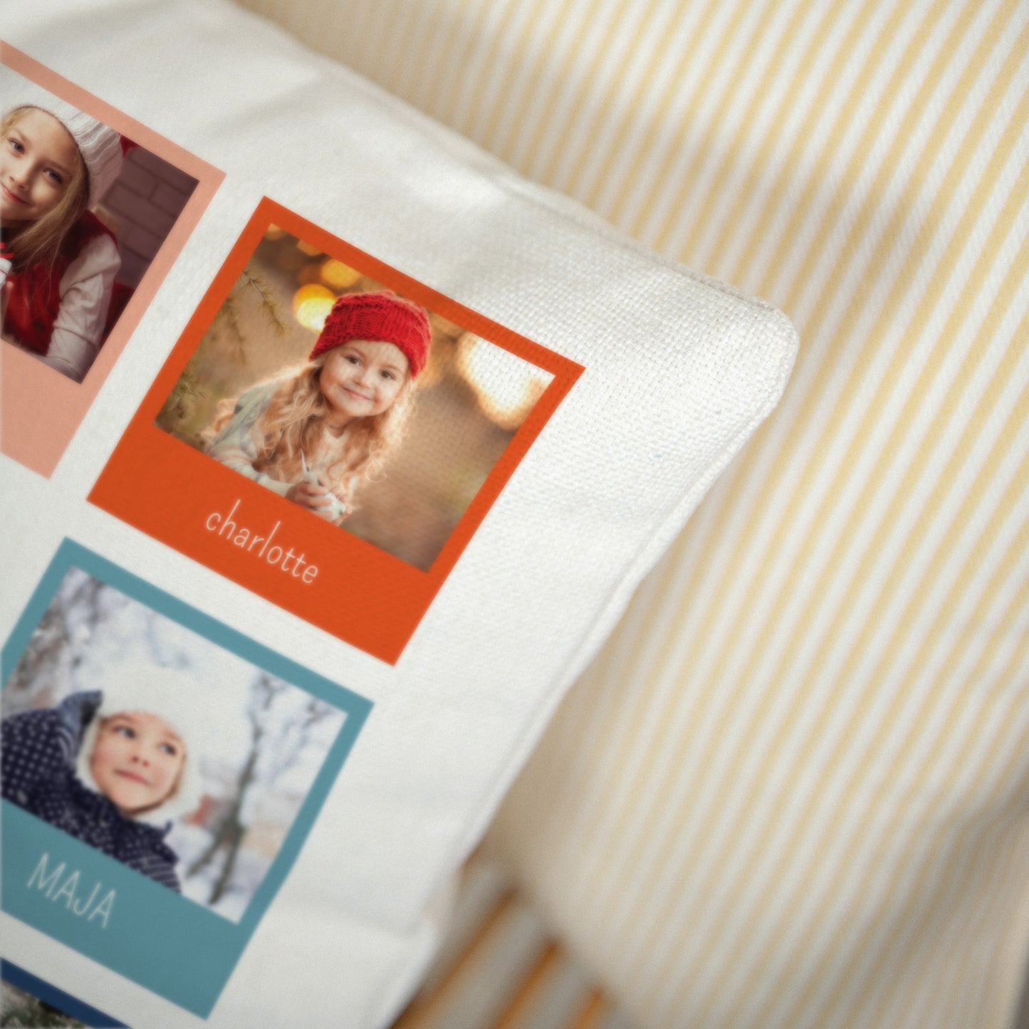 Kussen Eindejaar Natuurlijk beige Mooie kerstvectoren foto N° 3