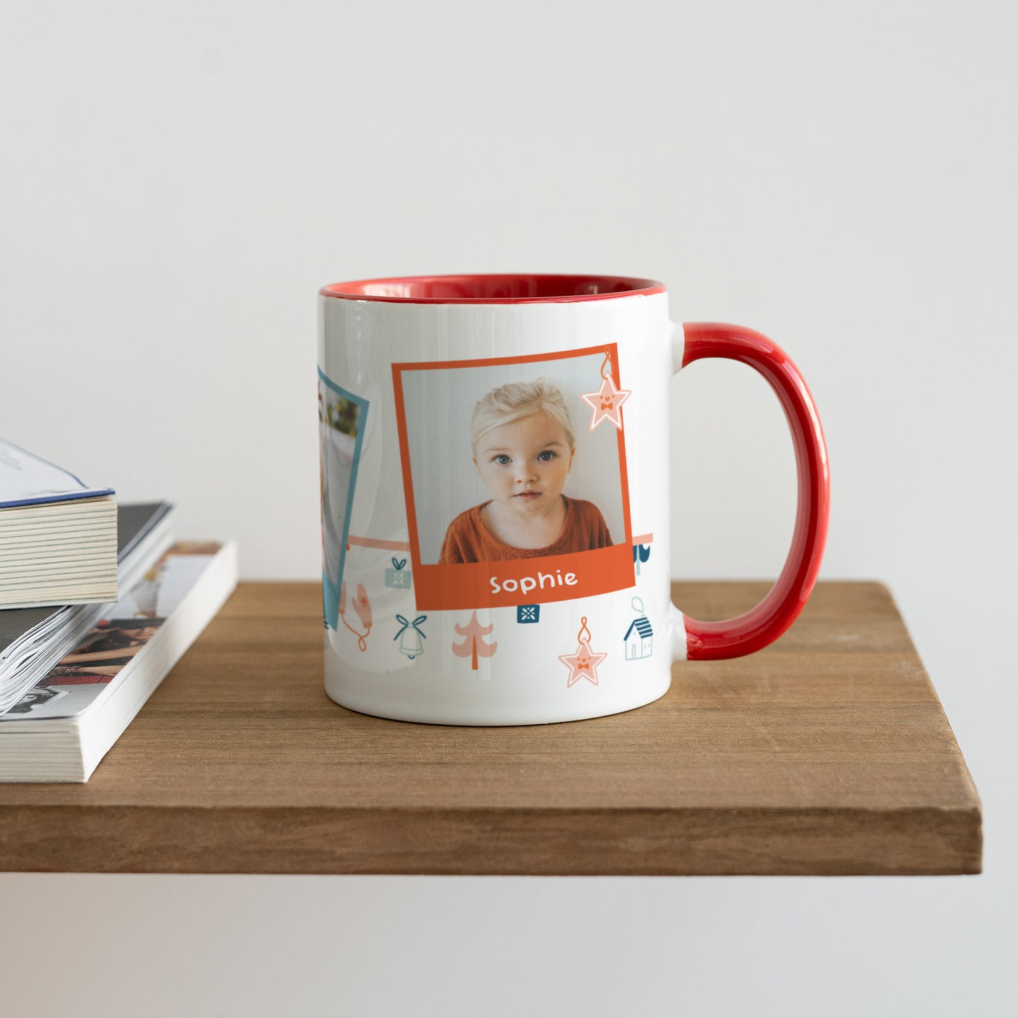 Mok Objecten Rood Rode kerst vector mok foto N° 4