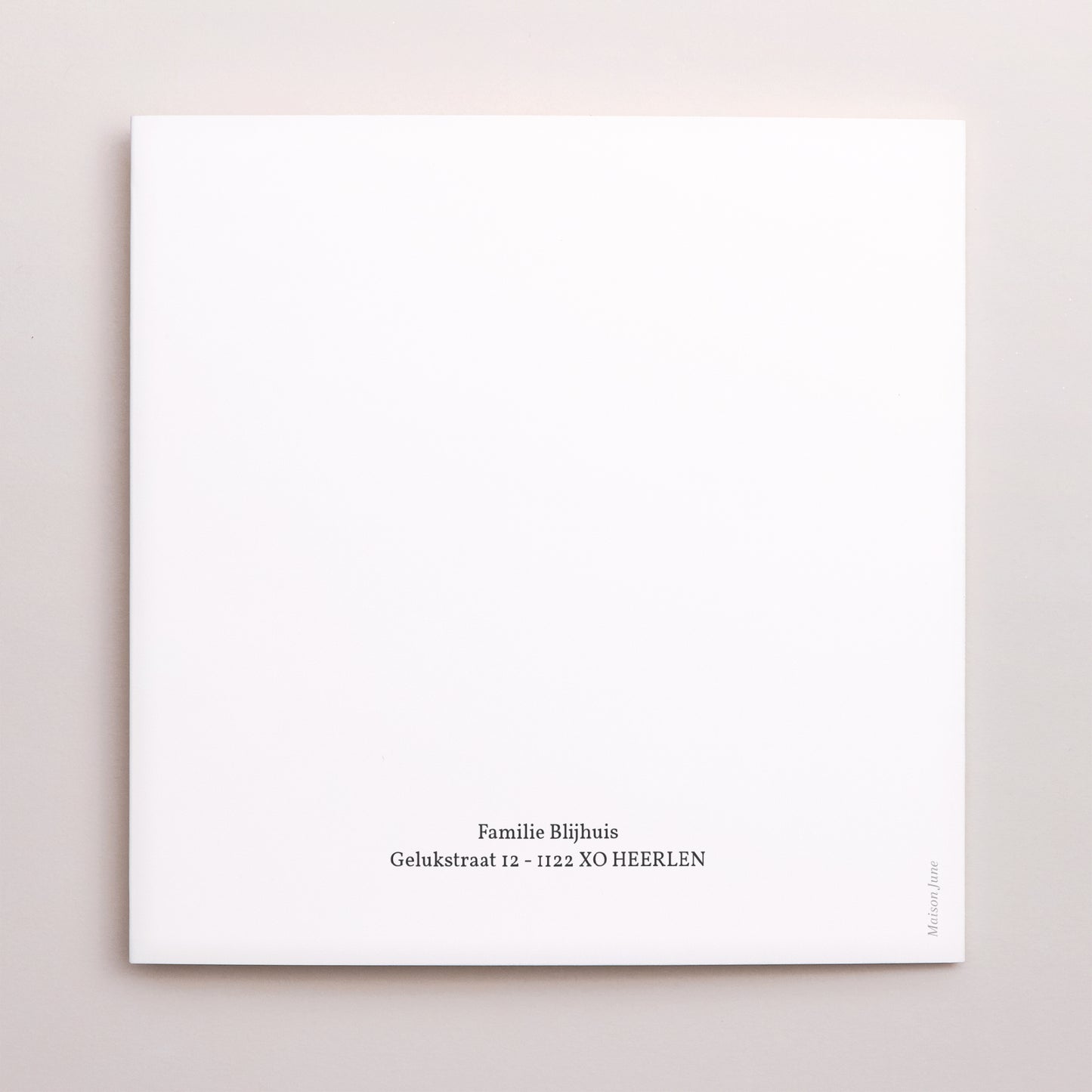 Uitnodigingskaart Geboorte Dubbel vierluik Multifoto Carré foto N° 3