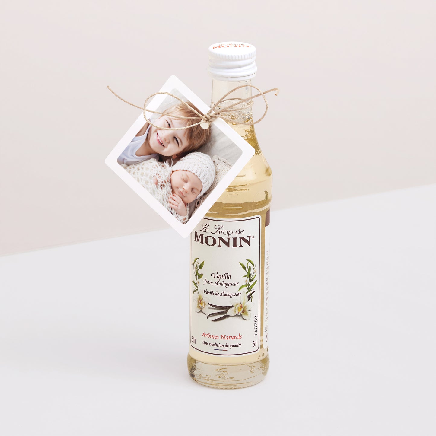 Cadeaulabel Geboorte Vierkant Multifoto Carré foto N° 3