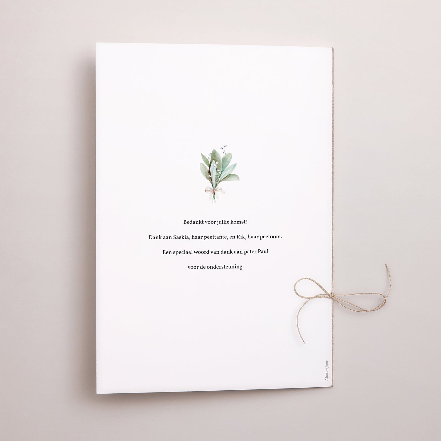 Kerkboekje Communie Dubbele deur Bloemenkrans, medaillon en gouden kruis foto N° 3