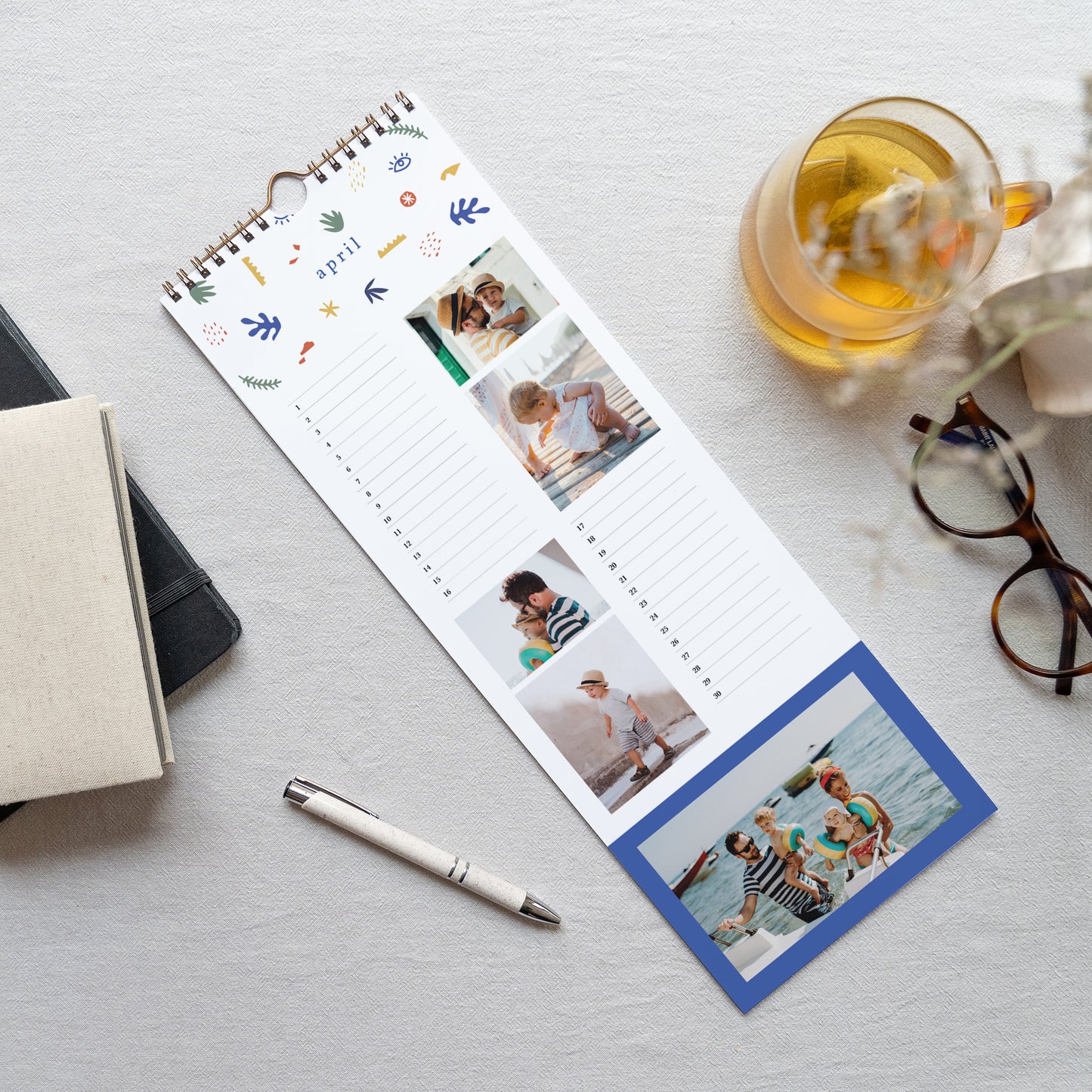 Kalender Eindejaar Perpetueel Op de manier van het fauvisme foto N° 3