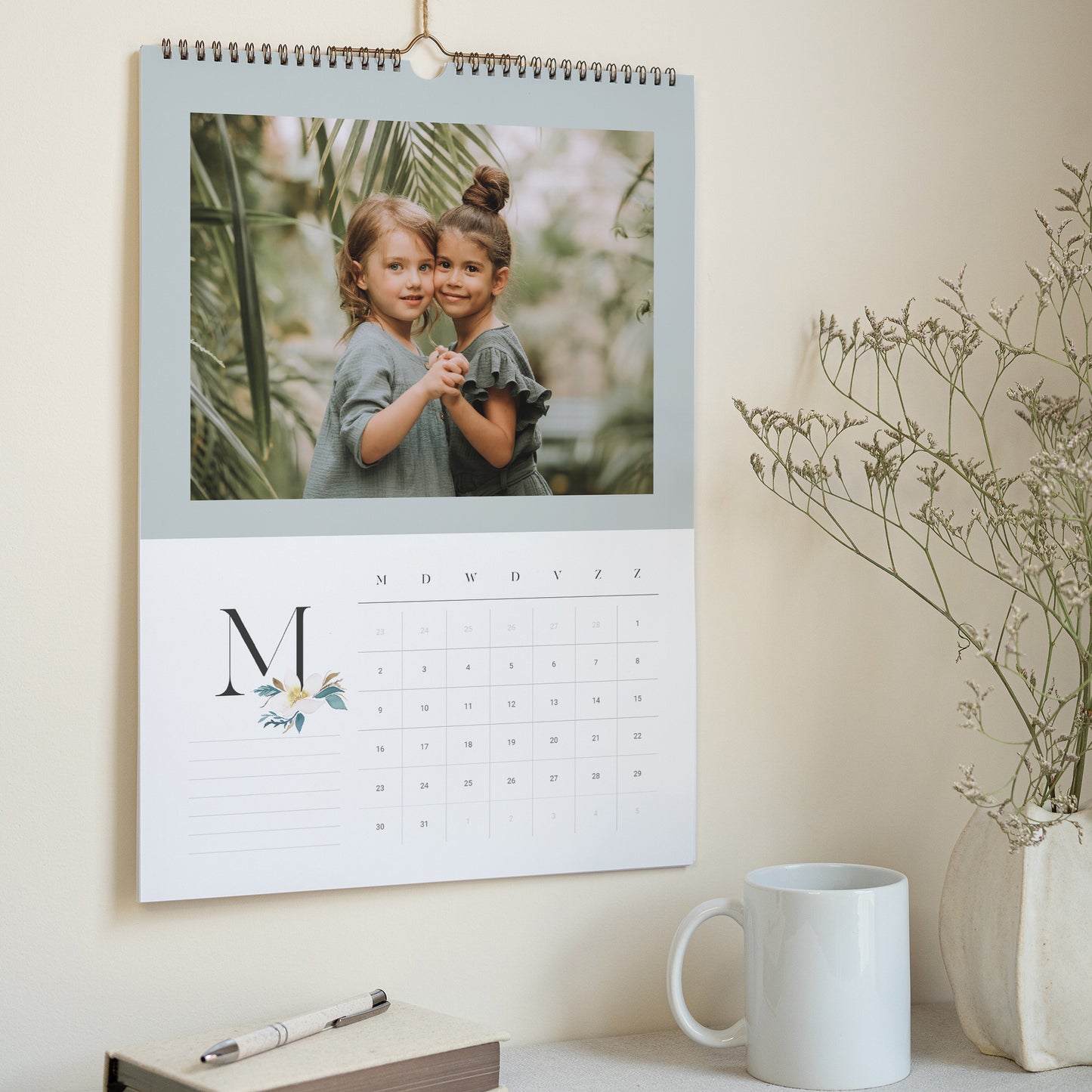 Kalender Eindejaar Muraal A3 Wintertuin foto N° 3