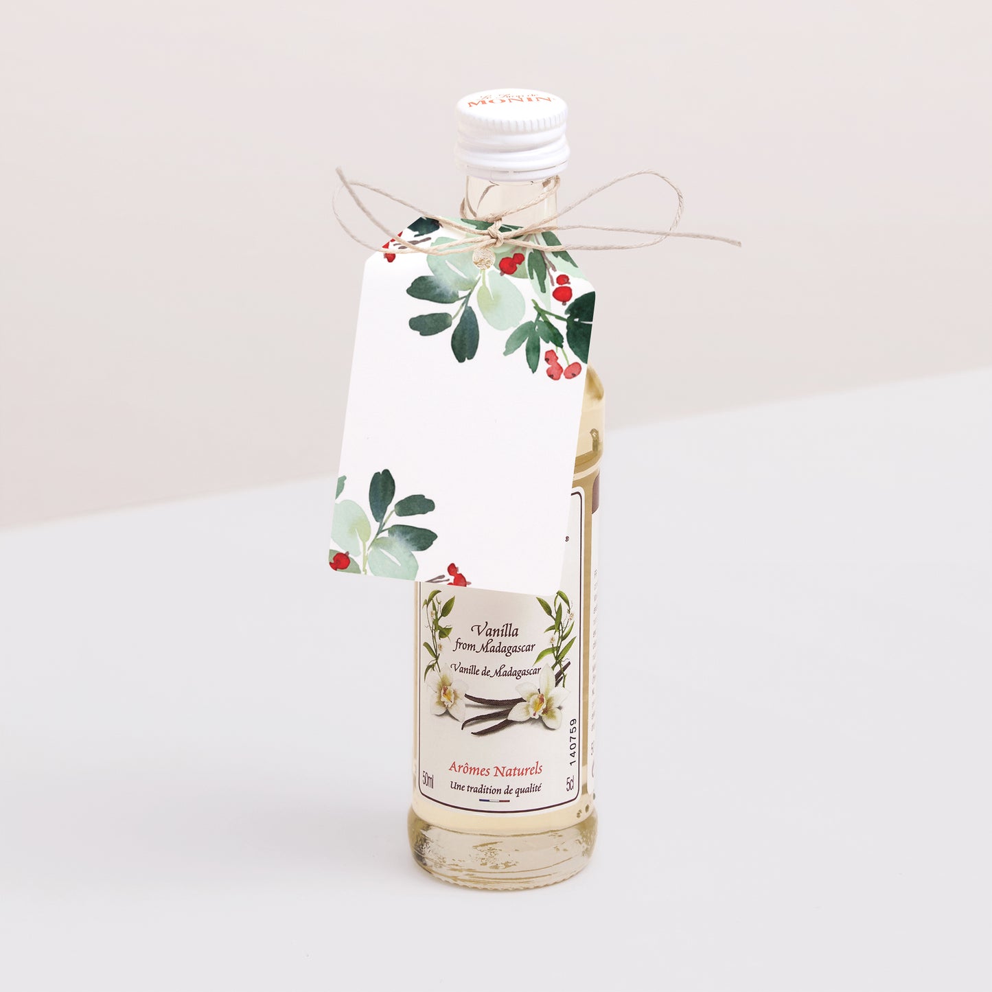 Cadeaulabel Eindejaar Vlag Kerstkrans III foto N° 3