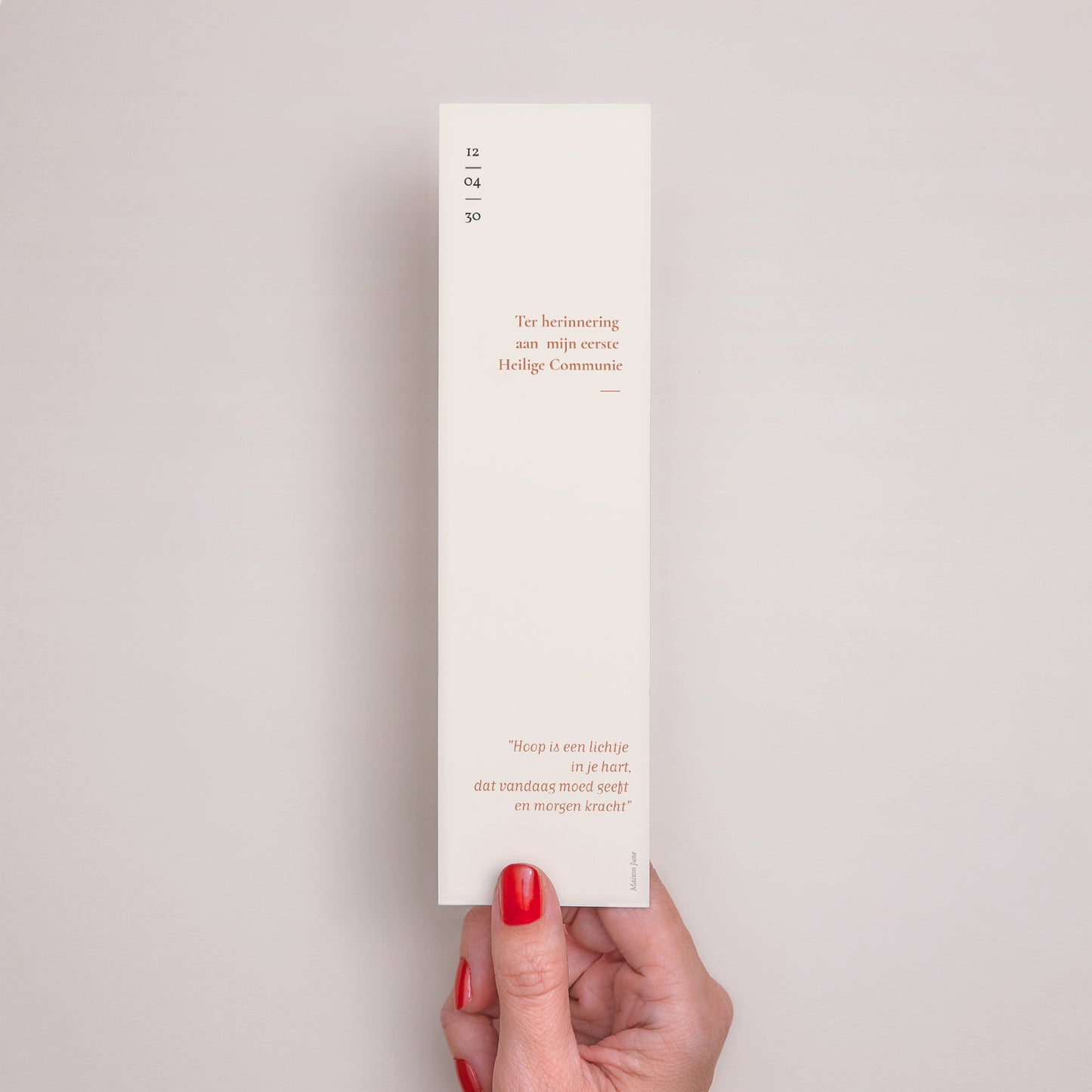Boekenlegger Doop Bladwijzer Geestelijke voeding foto N° 3