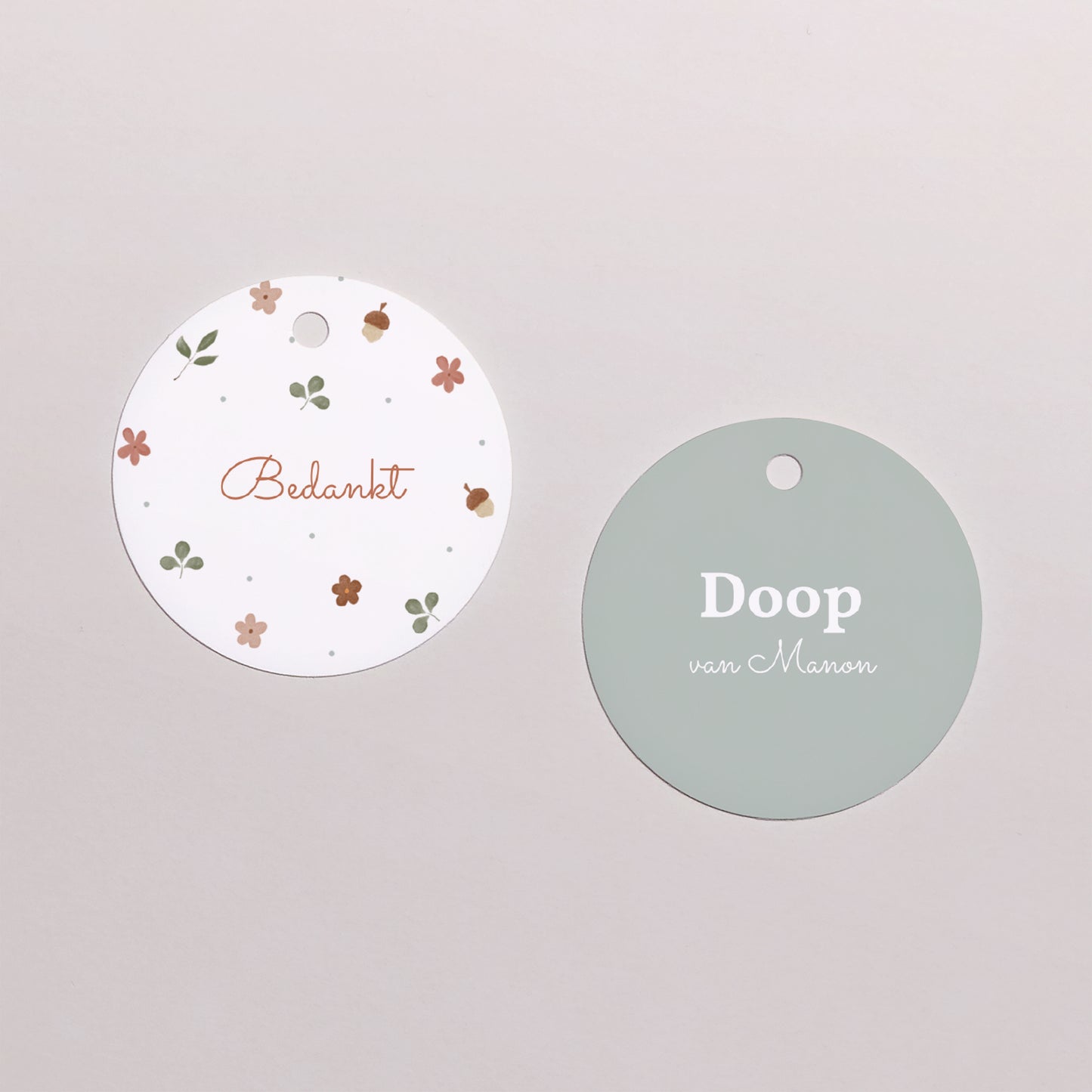 Cadeaulabel Doop Ronde foto N° 1