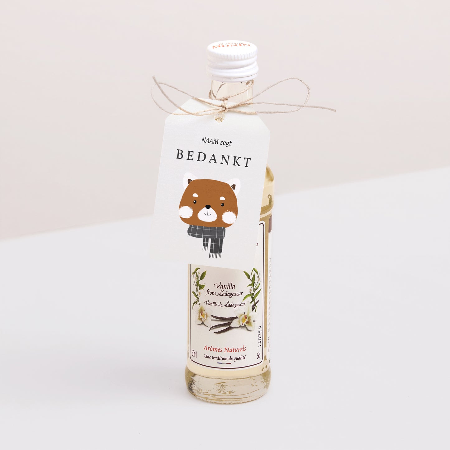 Cadeaulabel Geboorte Vlag Kleine Rode Panda foto N° 3