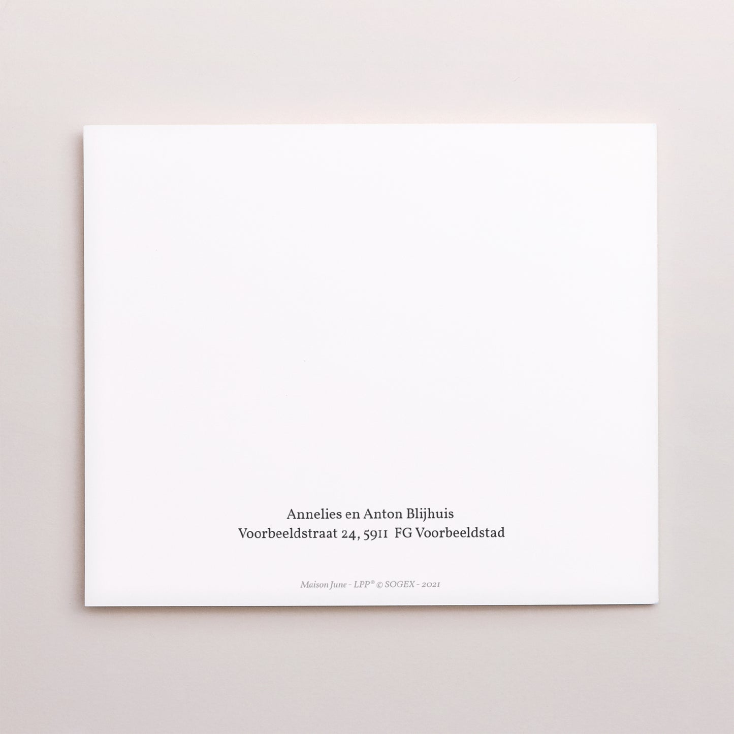 Bedankkaart Geboorte Twee asymmetrische panelen De vos van de kleine prins foto N° 3