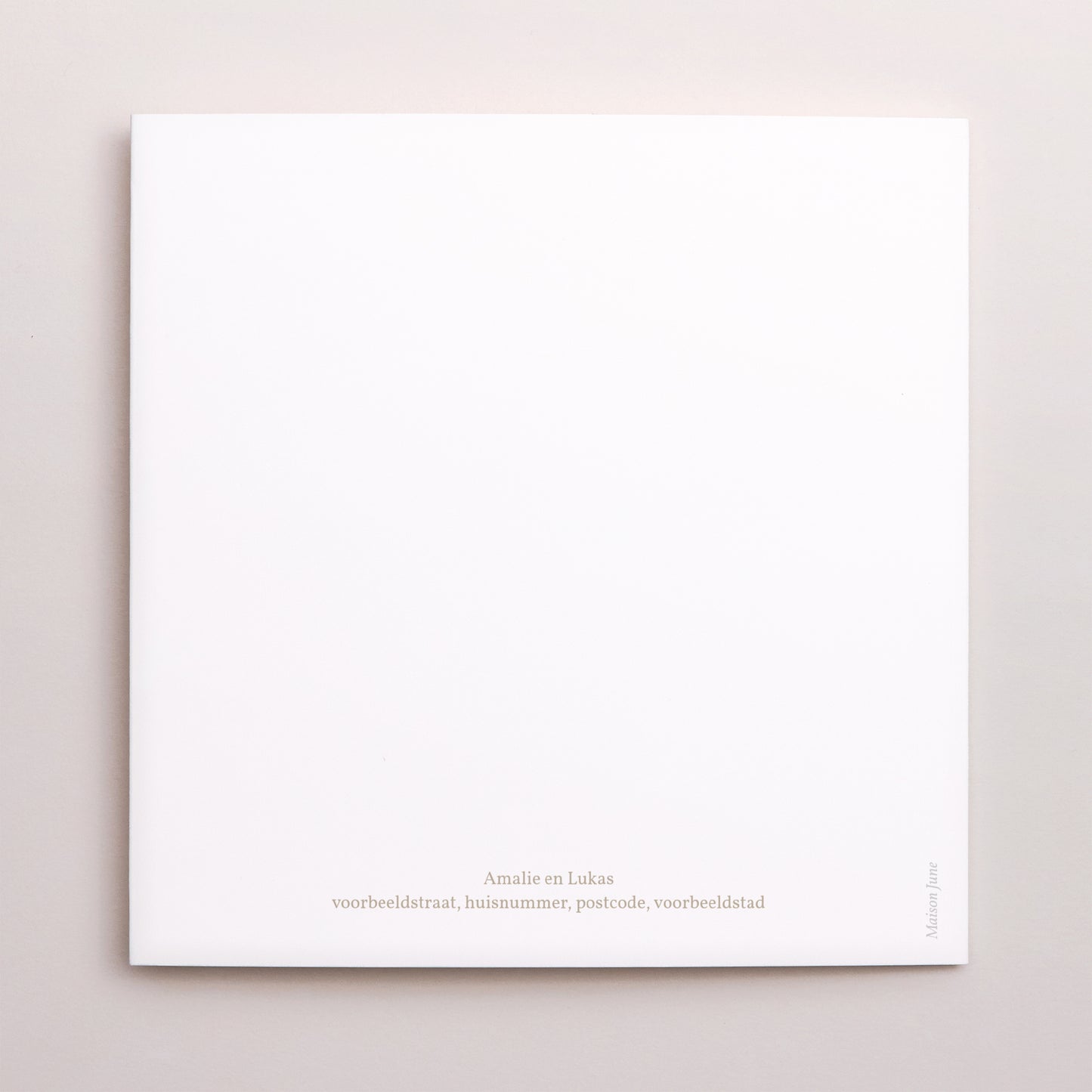 Bedankkaart Huwelijk Asymmetrisch triptiek Gouden kroon foto N° 3