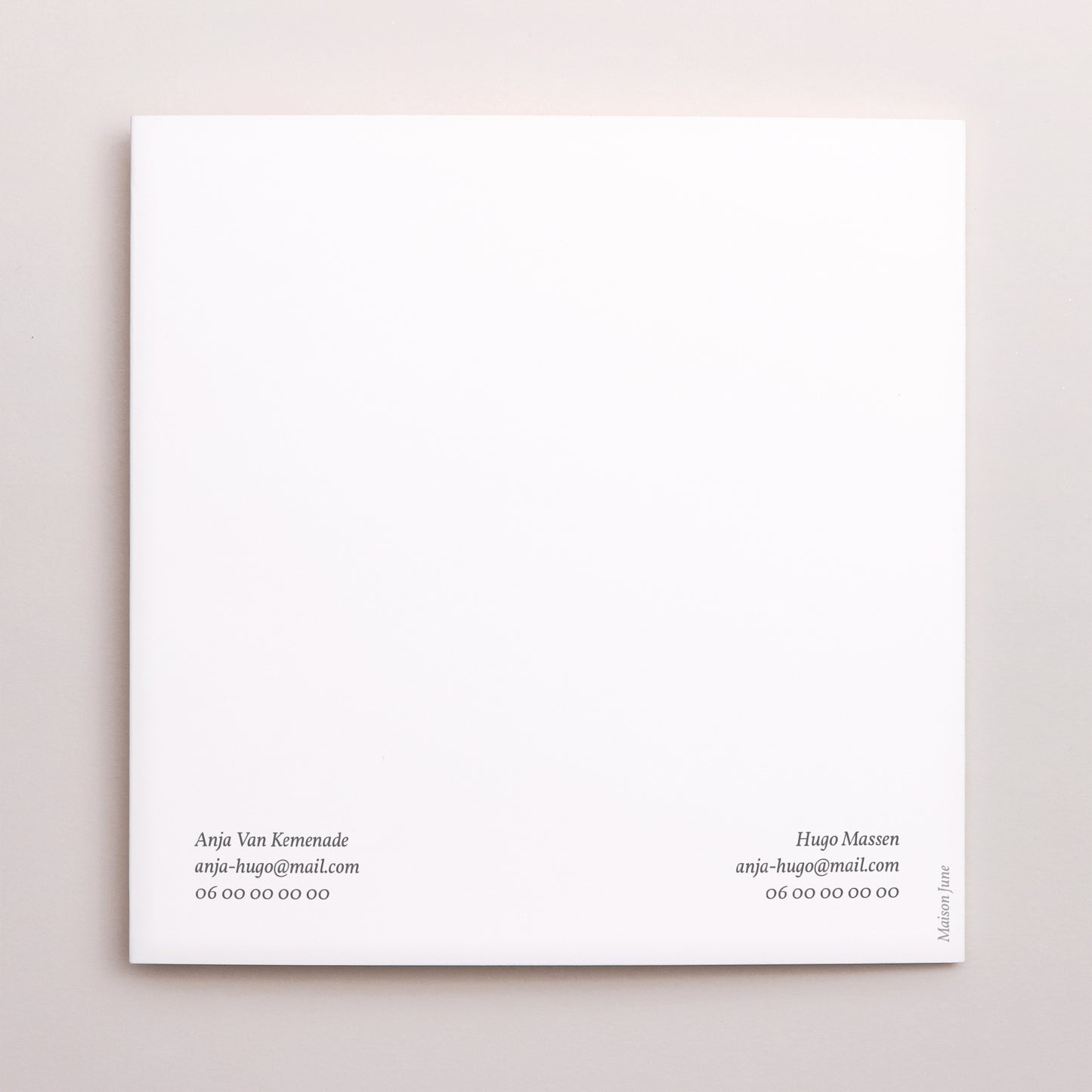 Uitnodigingskaart Huwelijk Dubbel vierluik Pastel bloemen 2 foto N° 3