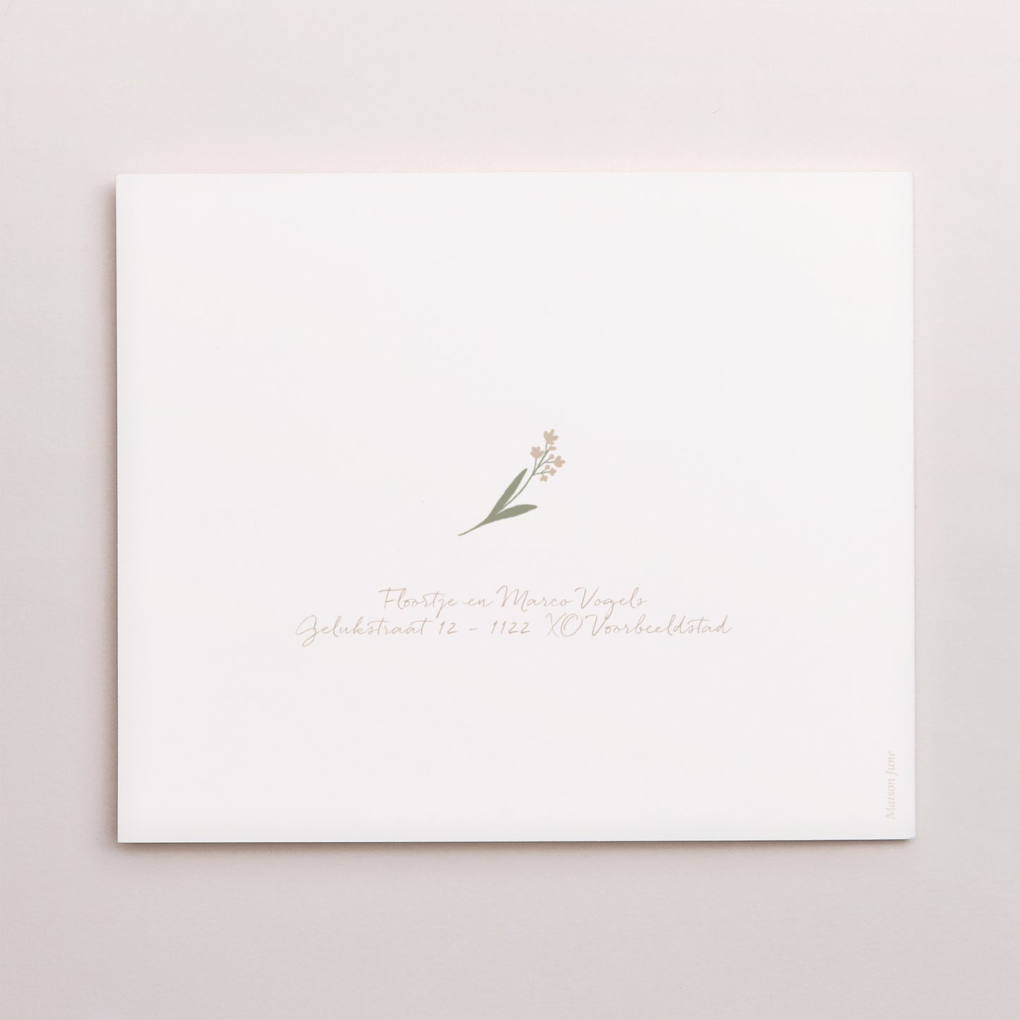 Bedankkaart Geboorte Twee asymmetrische panelen omkleedruimte voor meisjes foto N° 3