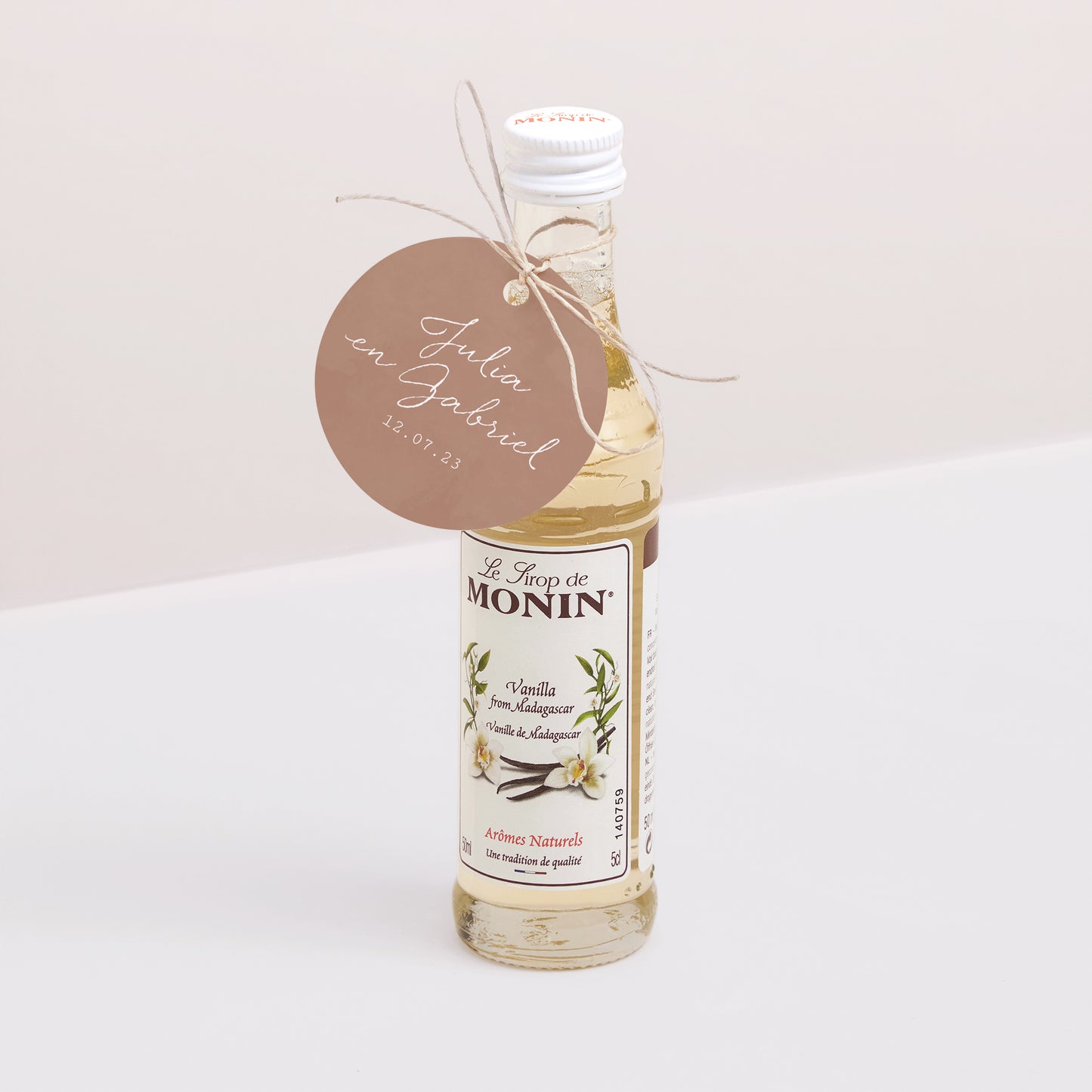 Cadeaulabel Huwelijk Ronde Boho echtpaar om samen te stellen foto N° 3