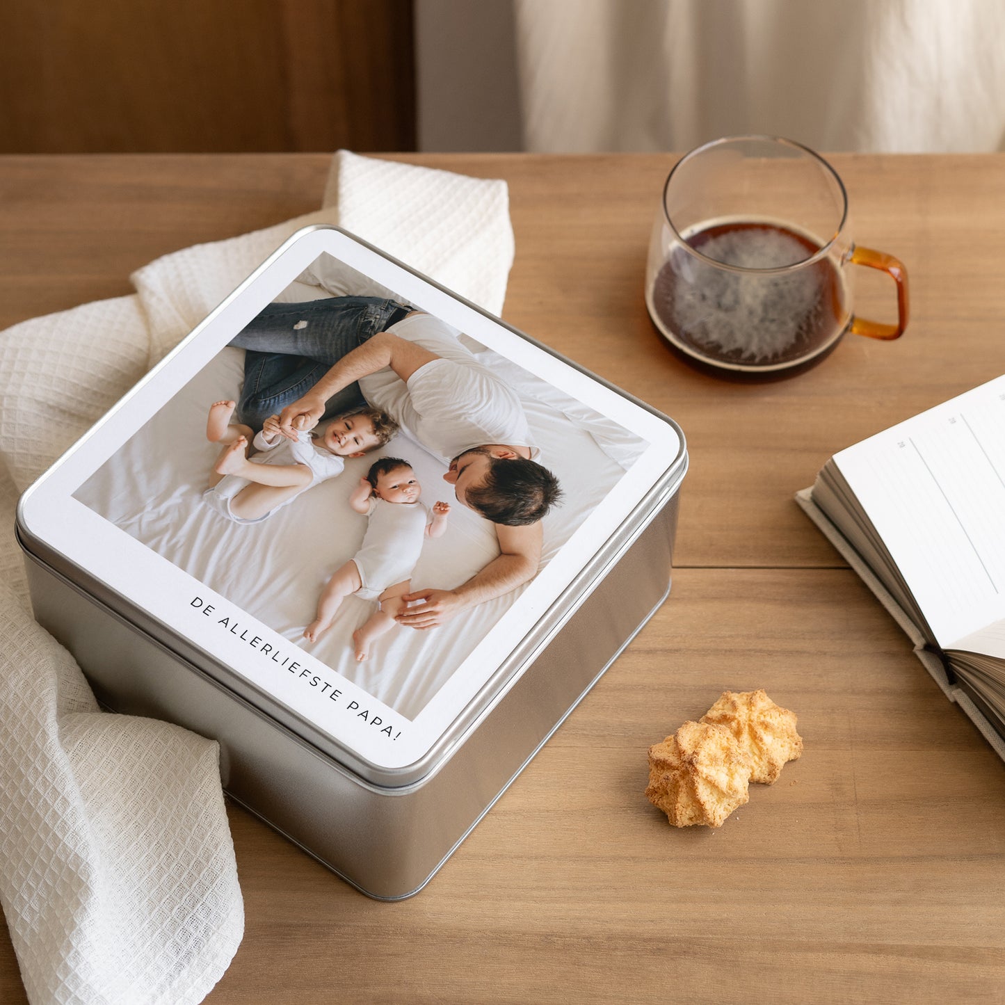 Metalen doos Objecten Vierkant Vaderdag II foto N° 2