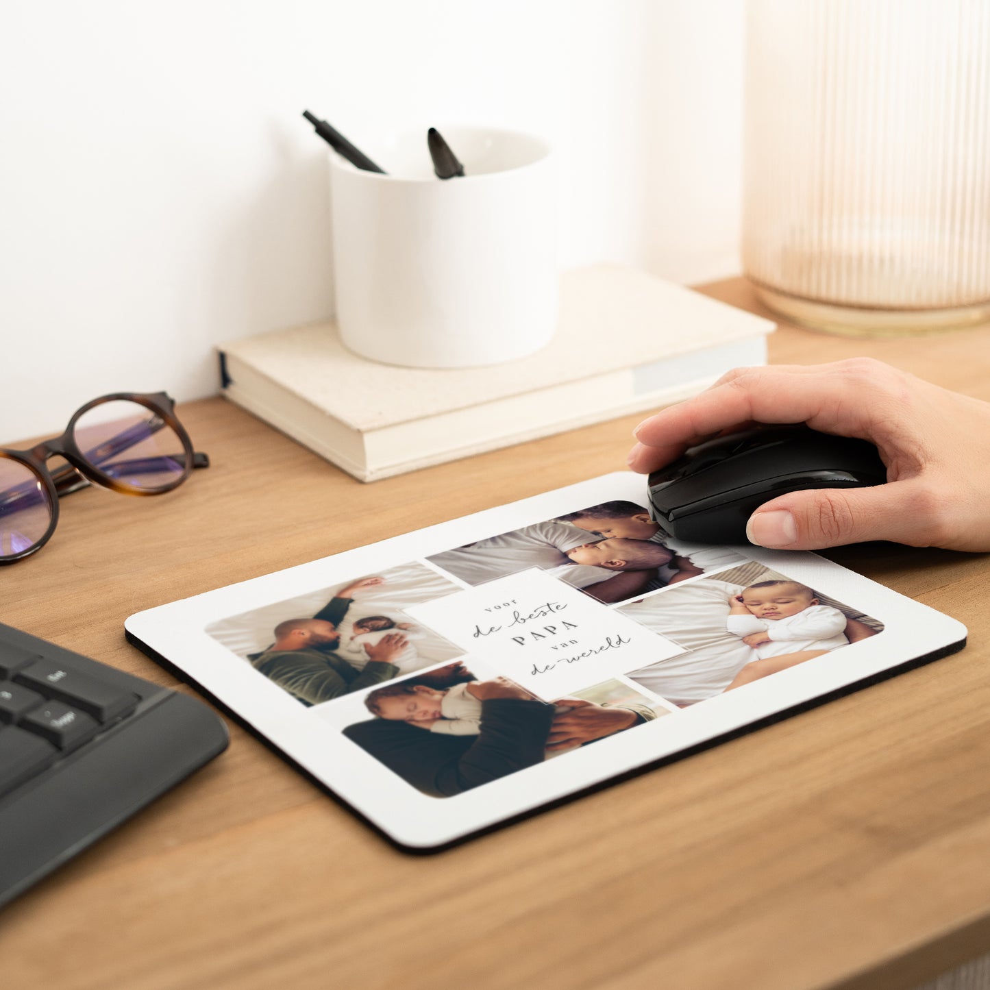 Muismat Objecten Rechthoek De beste vader ter wereld foto N° 2