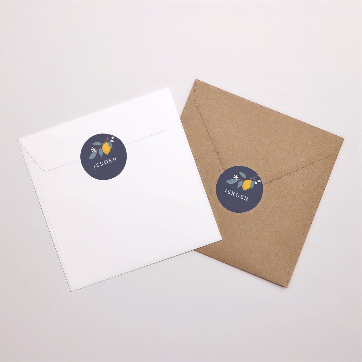 Sticker Geboorte Cirkel Zomer garderobe citroen foto N° 3