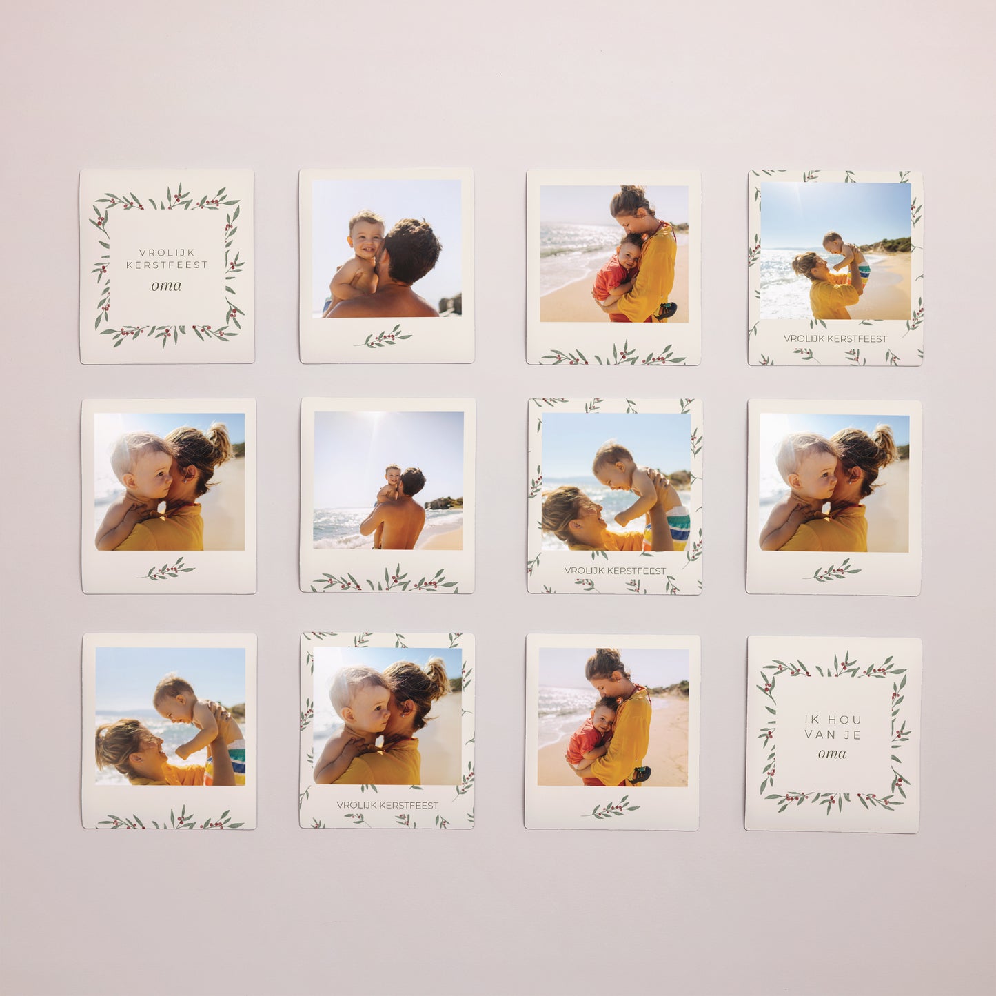 Fotoprint Eindejaar Set van 12, magnetisch Plantenomheining foto N° 1