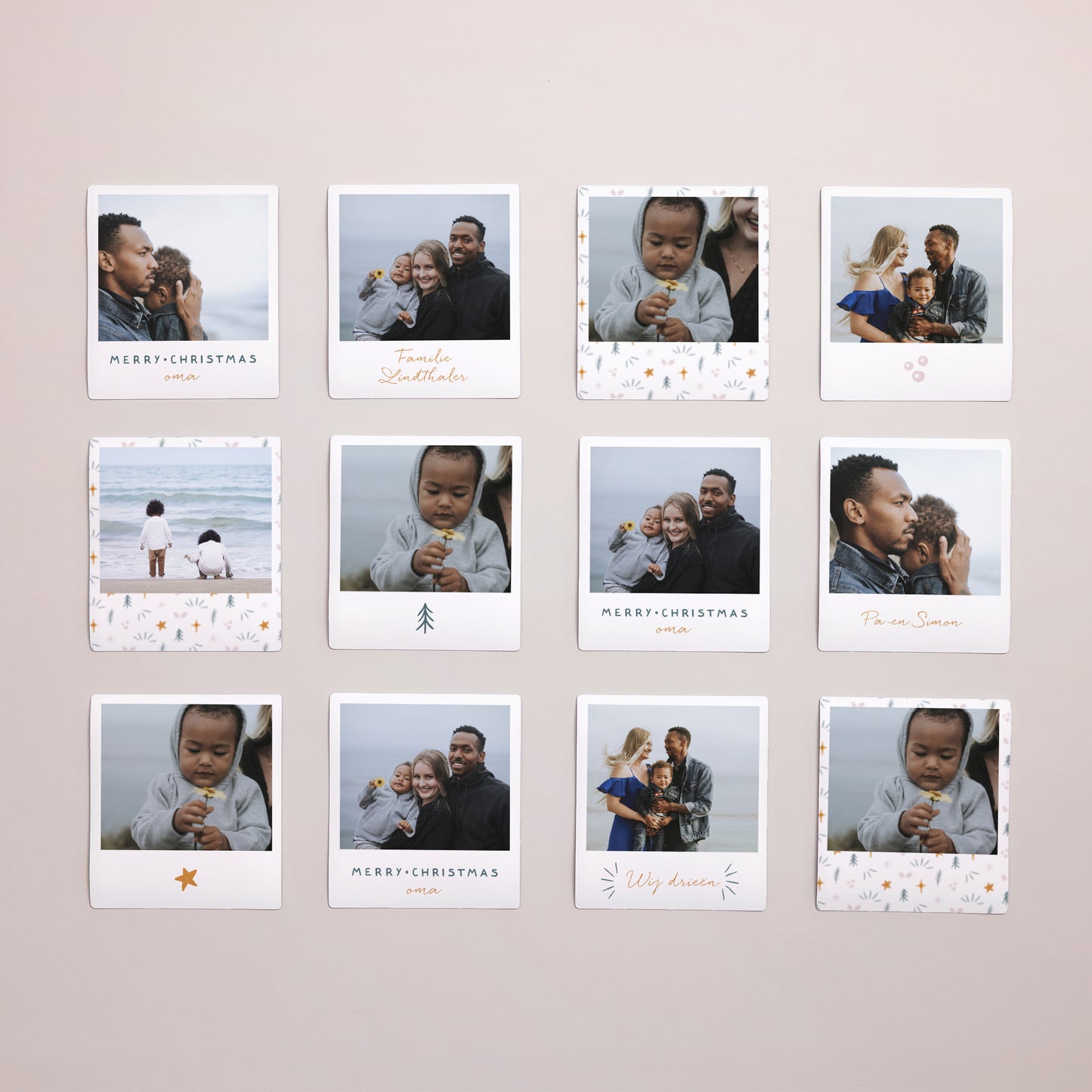 Fotoprint Eindejaar Set van 12, magnetisch Feestelijk motief foto N° 1