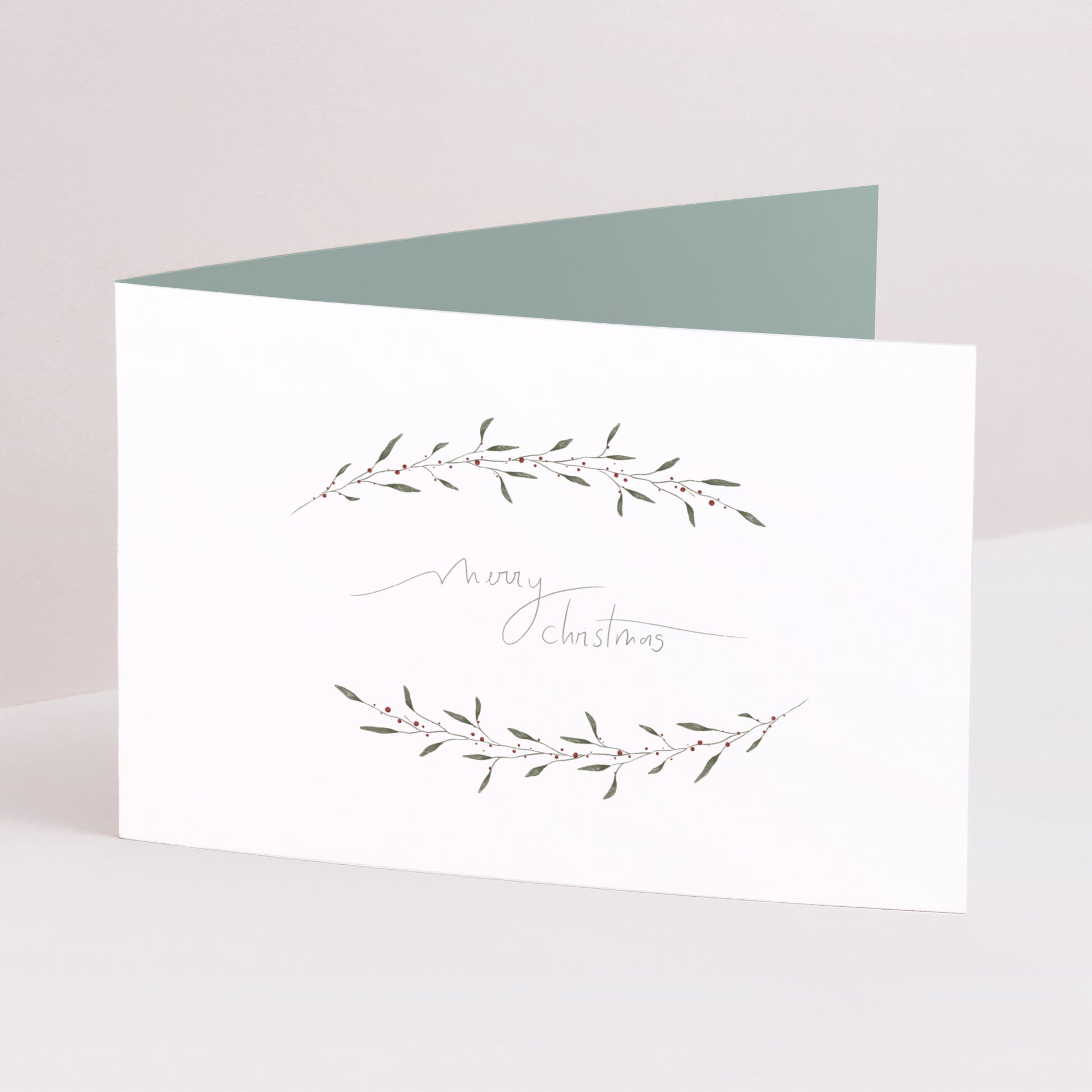 Kerstkaart Eindejaar Dubbele landschapspanelen Kerstseizoen foto N° 1